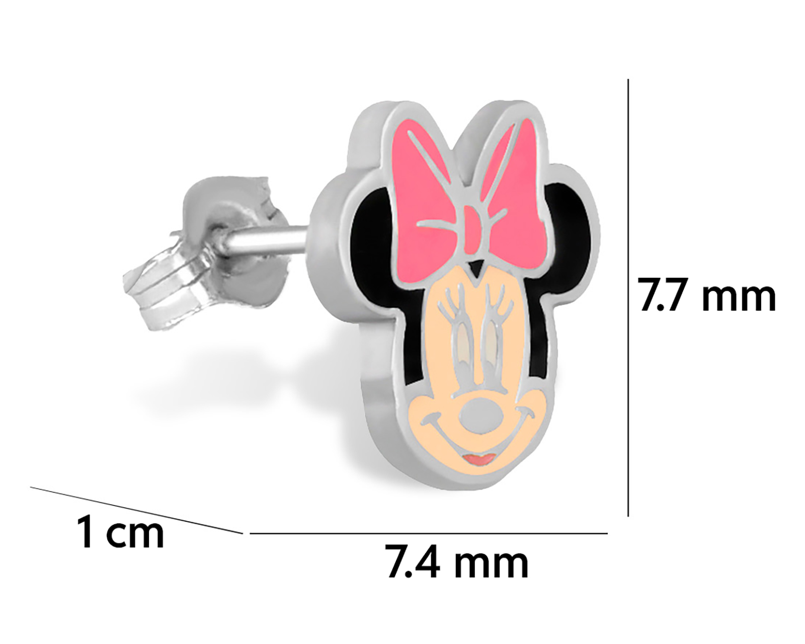 Foto 6 pulgar | Foto 5 | Broqueles Minnie Mouse de Plata Disney