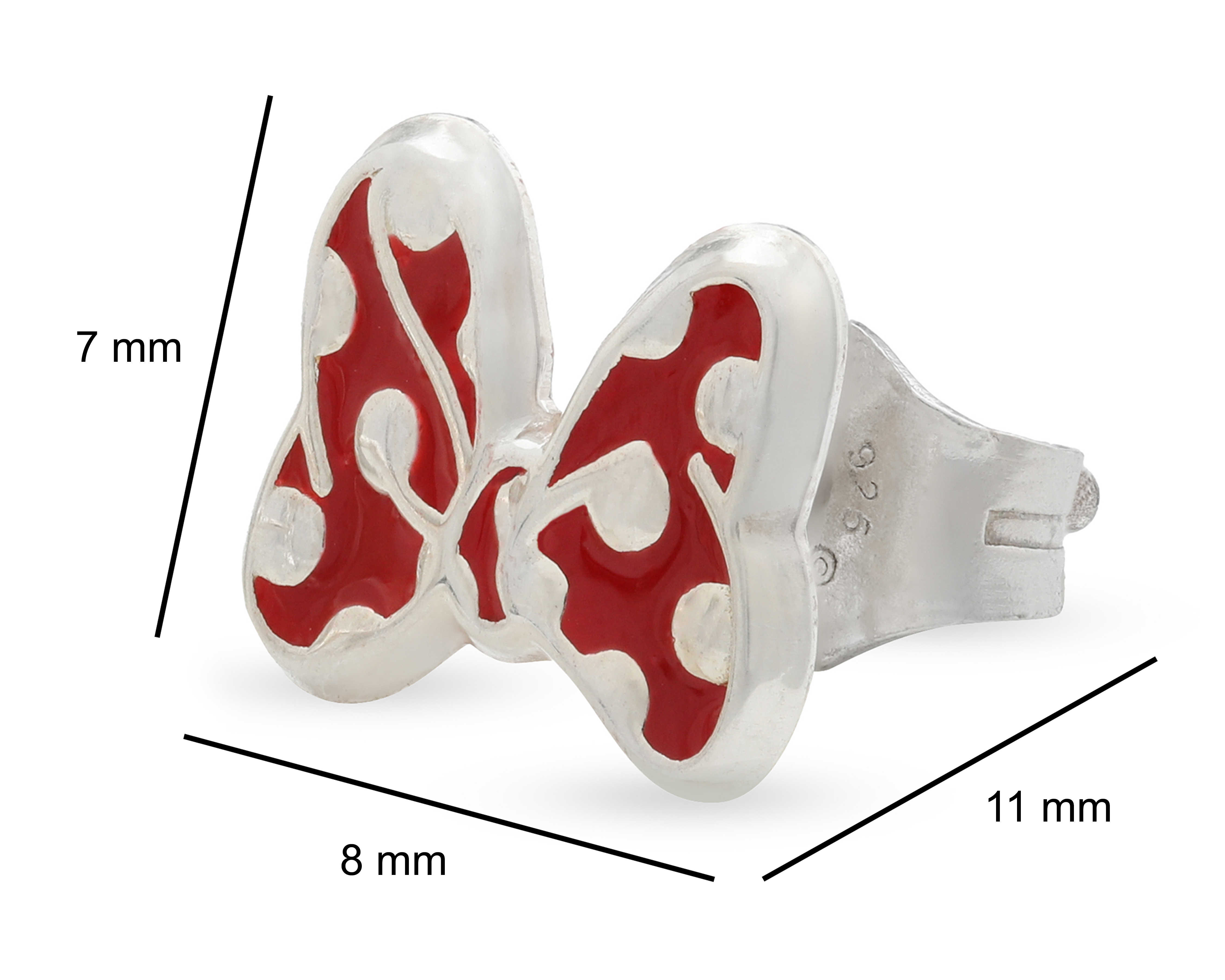 Foto 5 pulgar | Foto 4 | Broqueles Minnie Mouse de Plata Disney