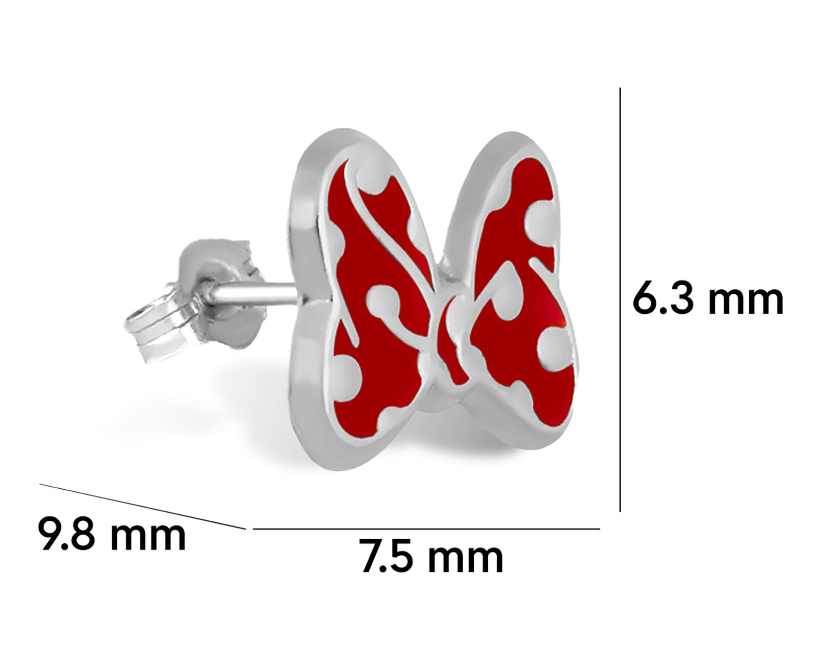 Foto 5 | Foto 5 | Broqueles Minnie Mouse de Plata Disney