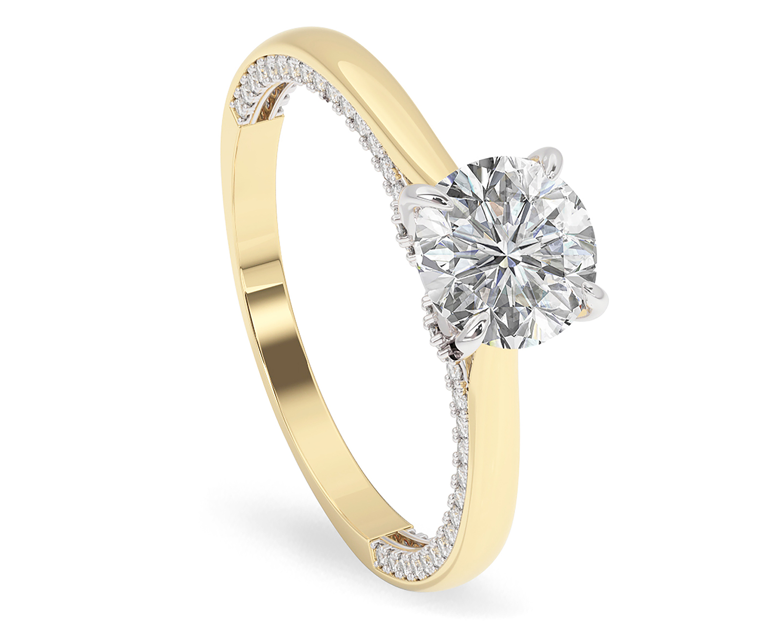 Anillo de Compromiso de Oro 10K Amelie Talla 8