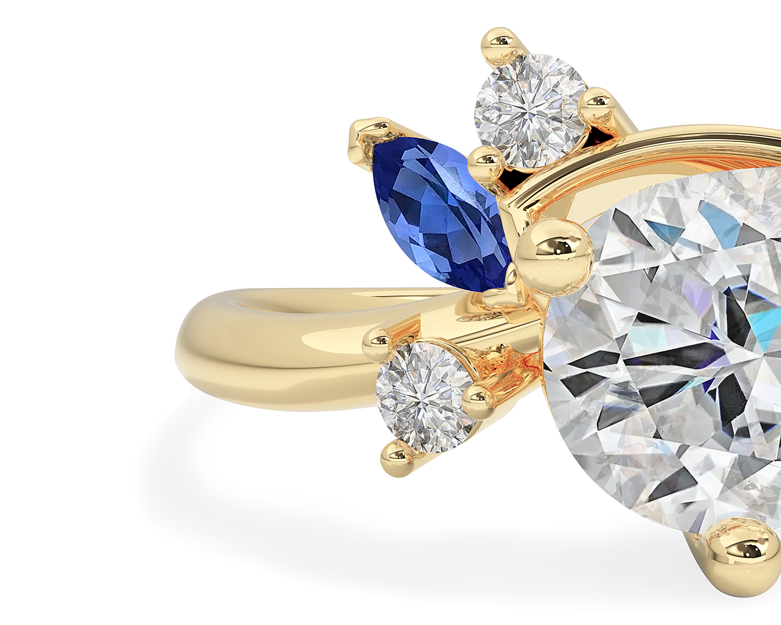 Foto 5 | Foto 5 | Anillo Gota de Oro 10k Amelie Talla 7