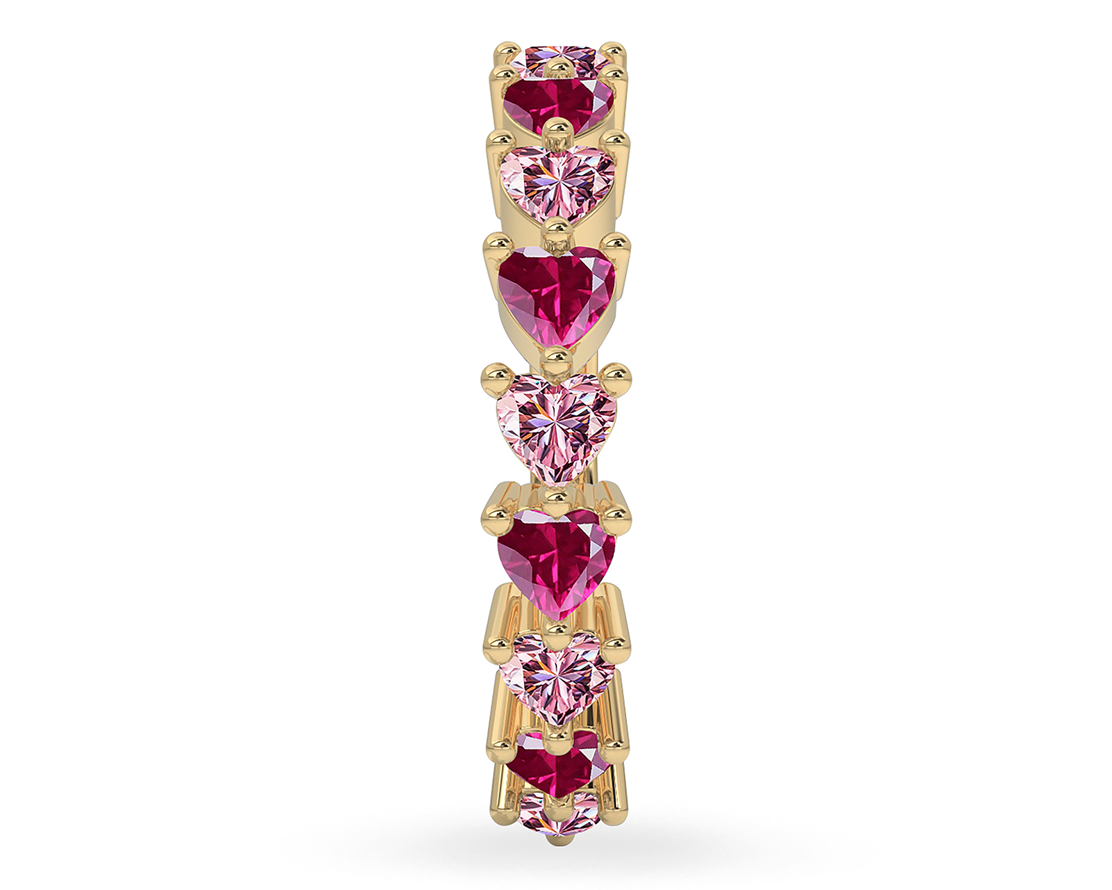 Foto 3 pulgar | Foto 2 | Anillo Corazones de Oro 10k Amelie Talla 7