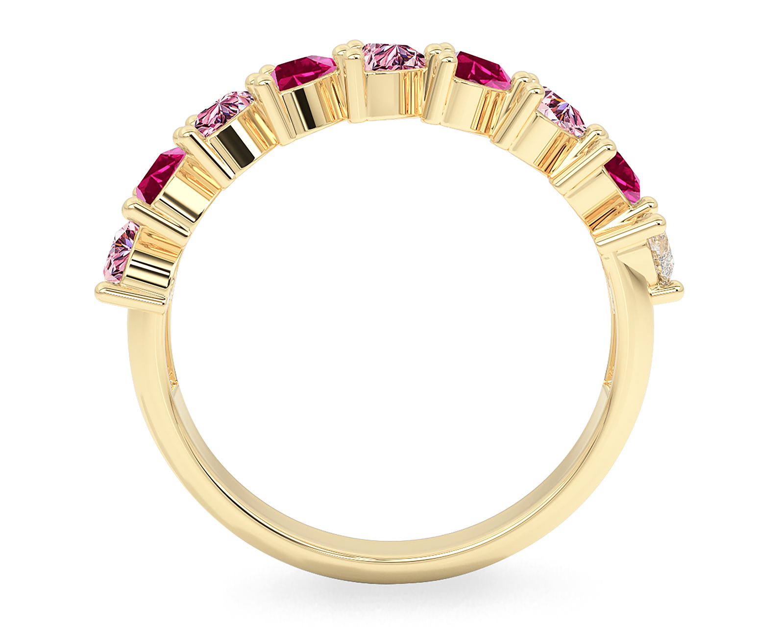 Foto 3 | Foto 3 | Anillo Corazones de Oro 10k Amelie Talla 7