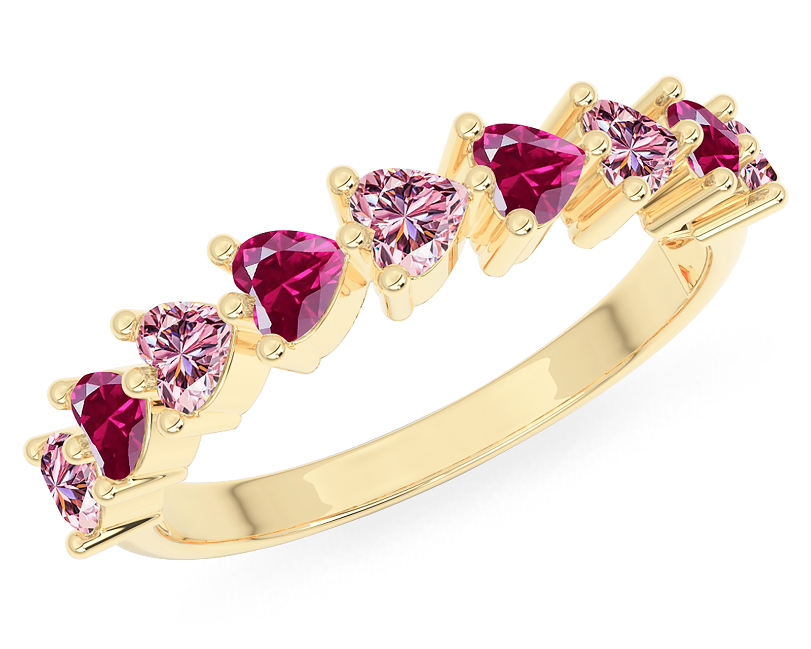 Foto 4 | Foto 4 | Anillo Corazones de Oro 10k Amelie Talla 7