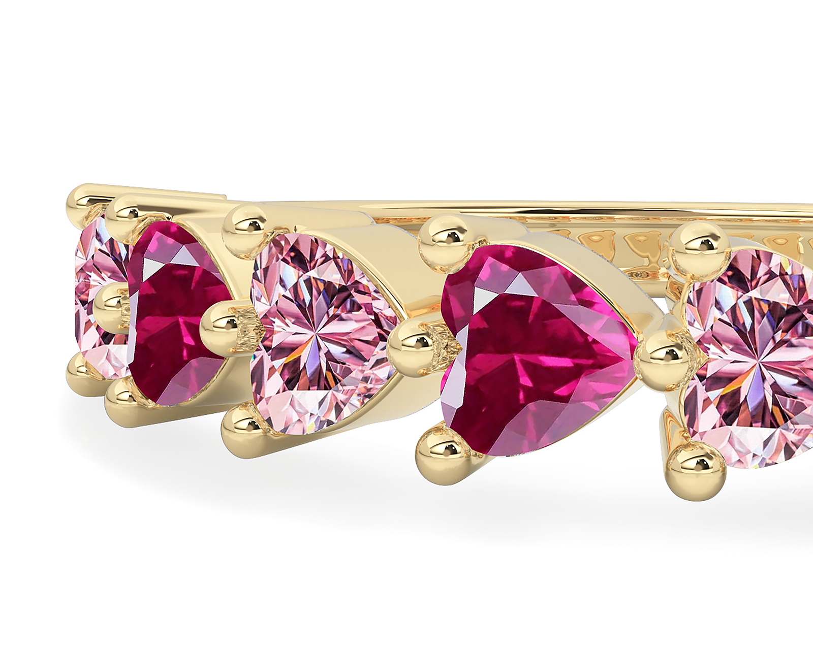 Foto 5 | Foto 5 | Anillo Corazones de Oro 10k Amelie Talla 7