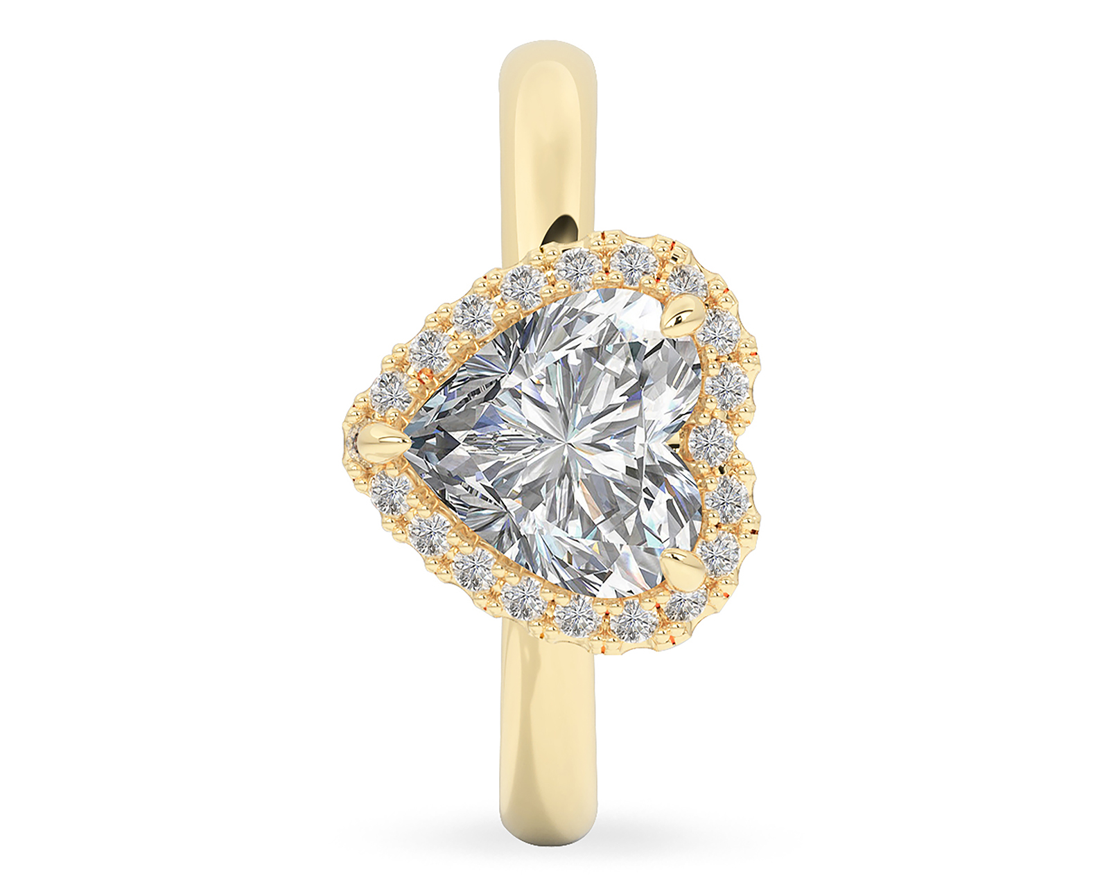 Foto 3 pulgar | Foto 2 | Anillo Corazón de Oro 10k Amelie Talla 8