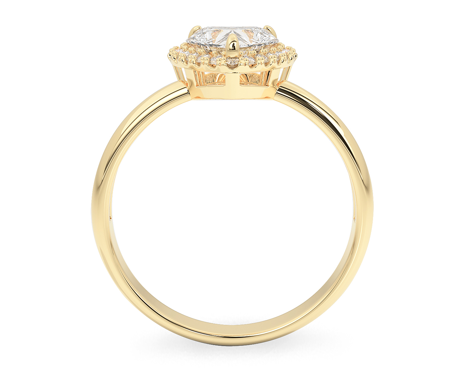 Foto 4 pulgar | Foto 3 | Anillo Corazón de Oro 10k Amelie Talla 8