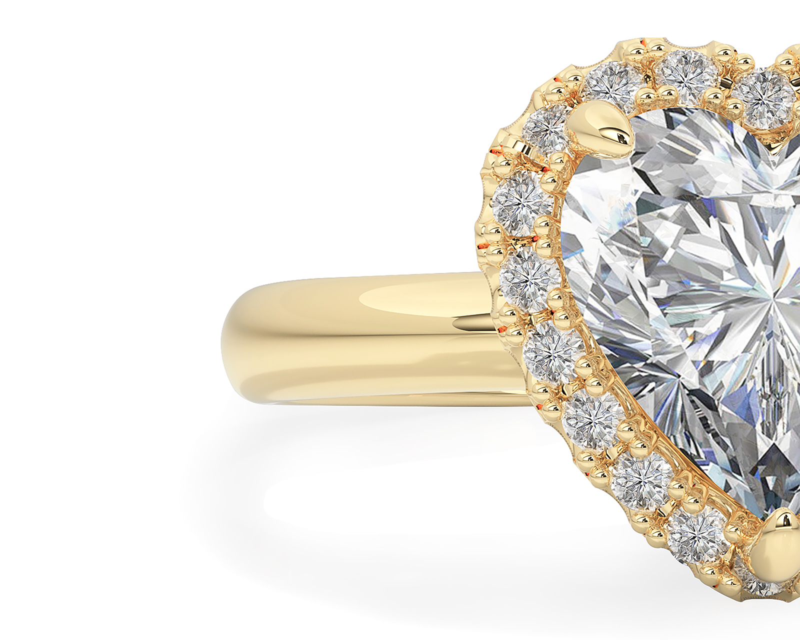 Foto 6 pulgar | Foto 5 | Anillo Corazón de Oro 10k Amelie Talla 8