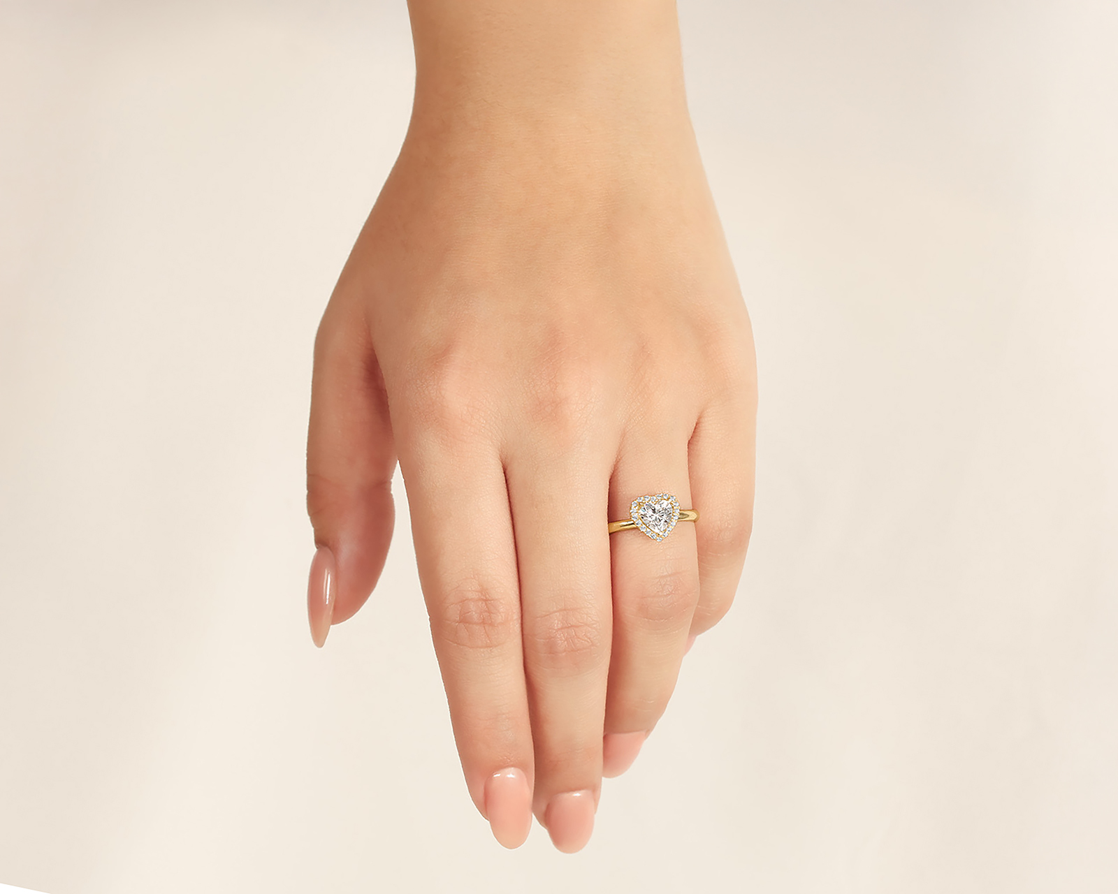 Foto 7 pulgar | Foto 6 | Anillo Corazón de Oro 10k Amelie Talla 8