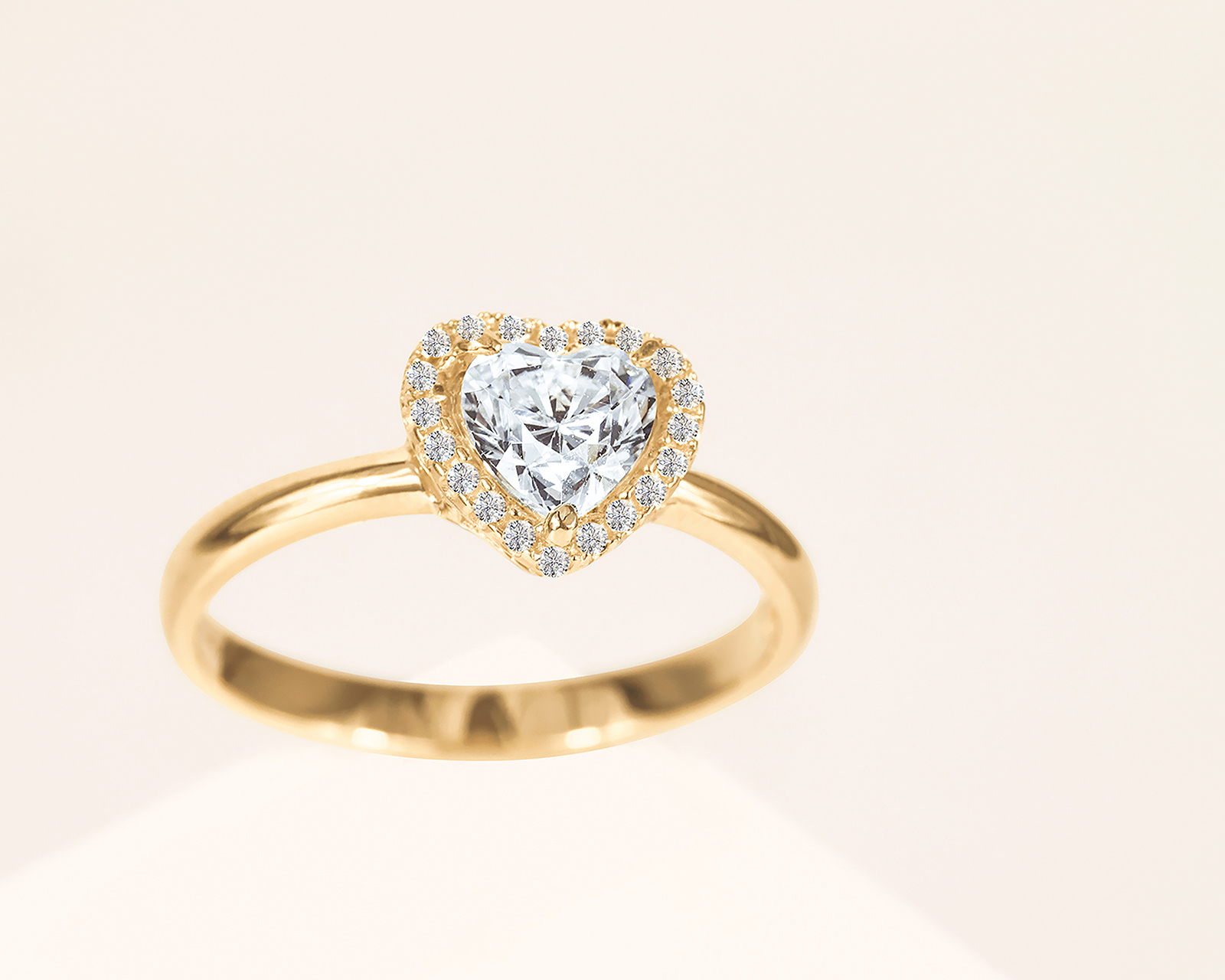 Foto 7 | Foto 7 | Anillo Corazón de Oro 10k Amelie Talla 8