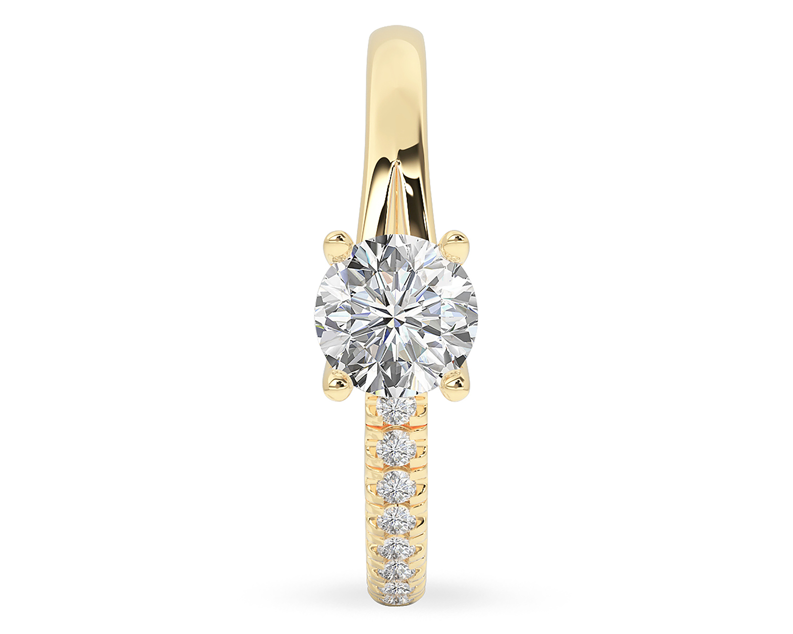 Foto 3 pulgar | Foto 2 | Anillo de Compromiso de Oro 10k Amelie Talla 7