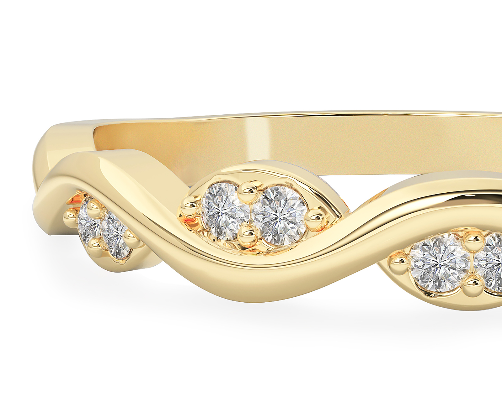 Foto 6 pulgar | Foto 5 | Anillo Churumbela de Oro 10k Amelie Talla 8