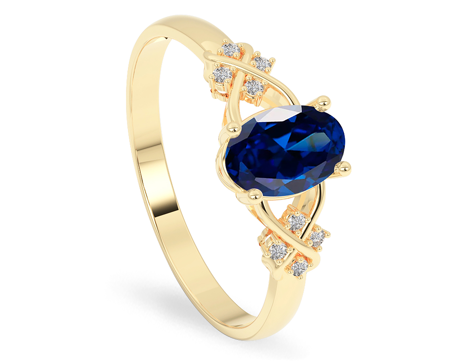 Anillo de Oro 10k Amelie Tamaño 7