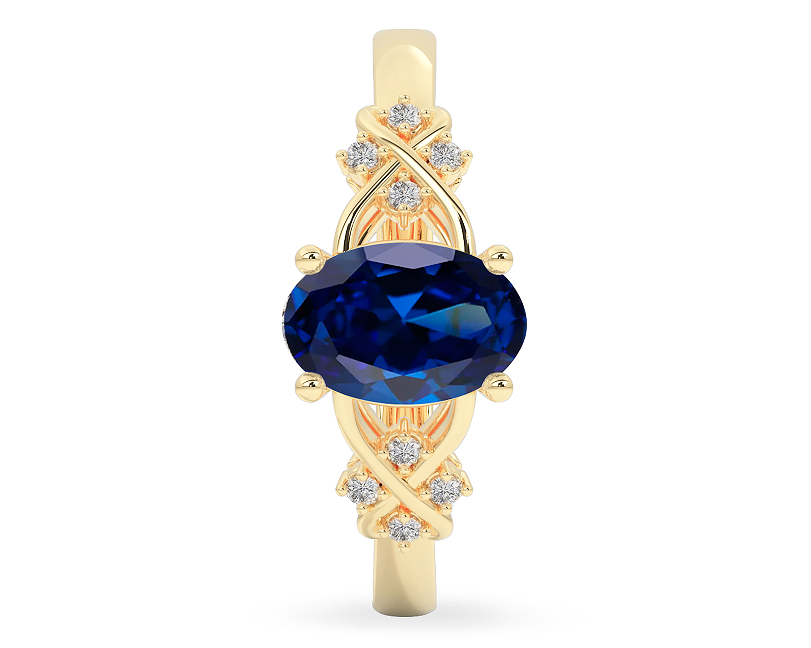 Foto 3 pulgar | Foto 2 | Anillo de Oro 10k Amelie Tamaño 7