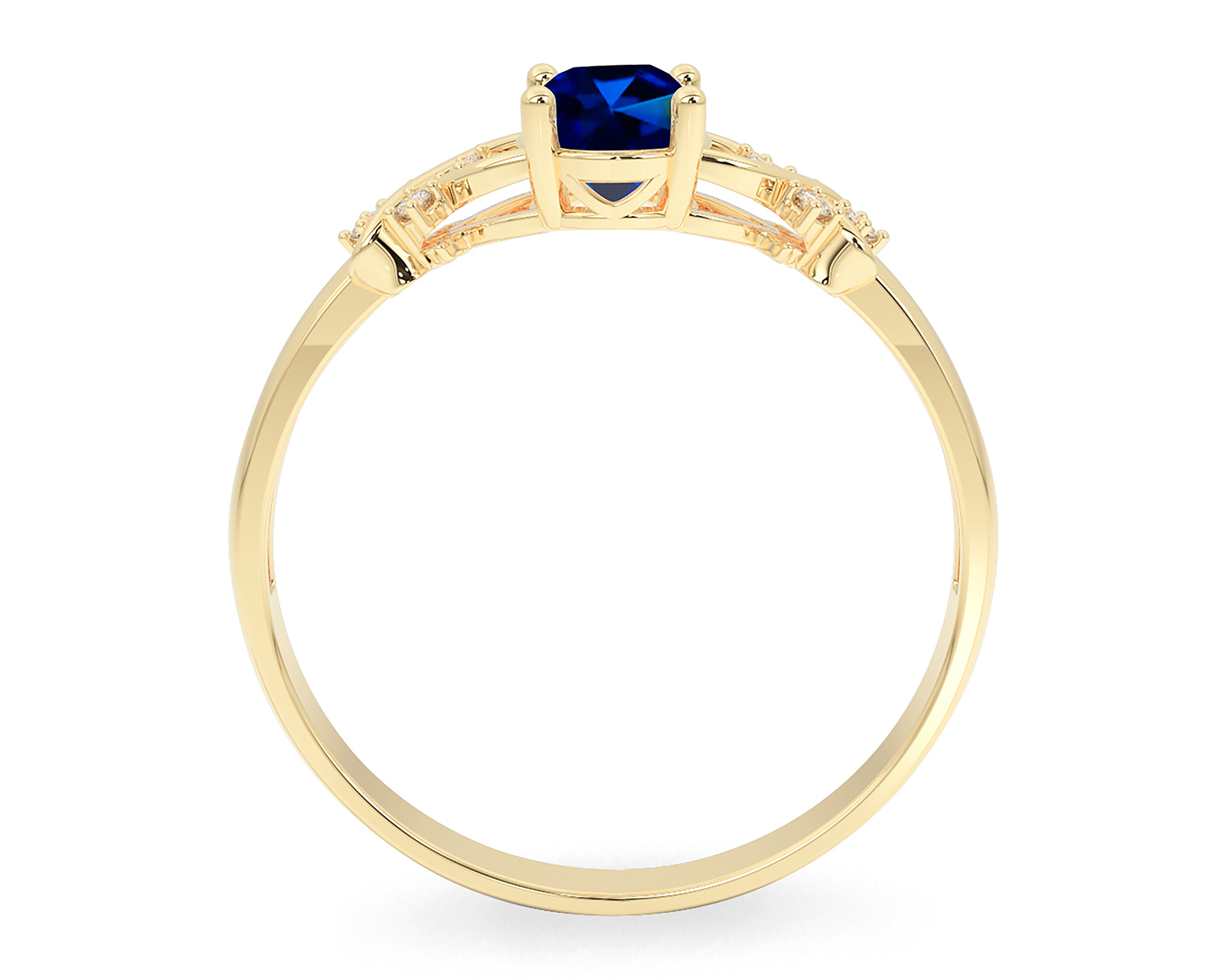 Foto 4 pulgar | Foto 3 | Anillo de Oro 10k Amelie Tamaño 7