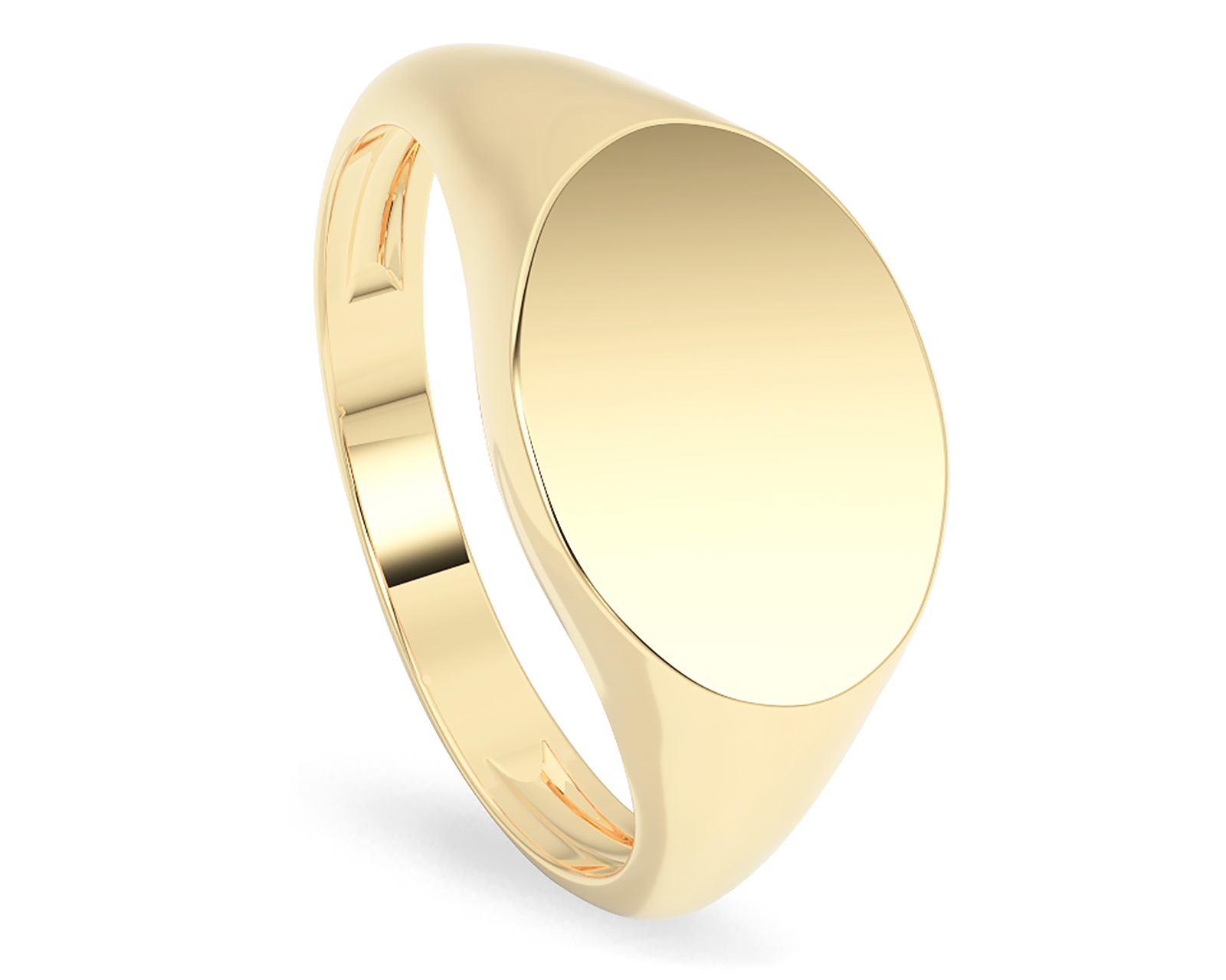 Anillo Ovalado de Oro 10k Amelie Talla 10