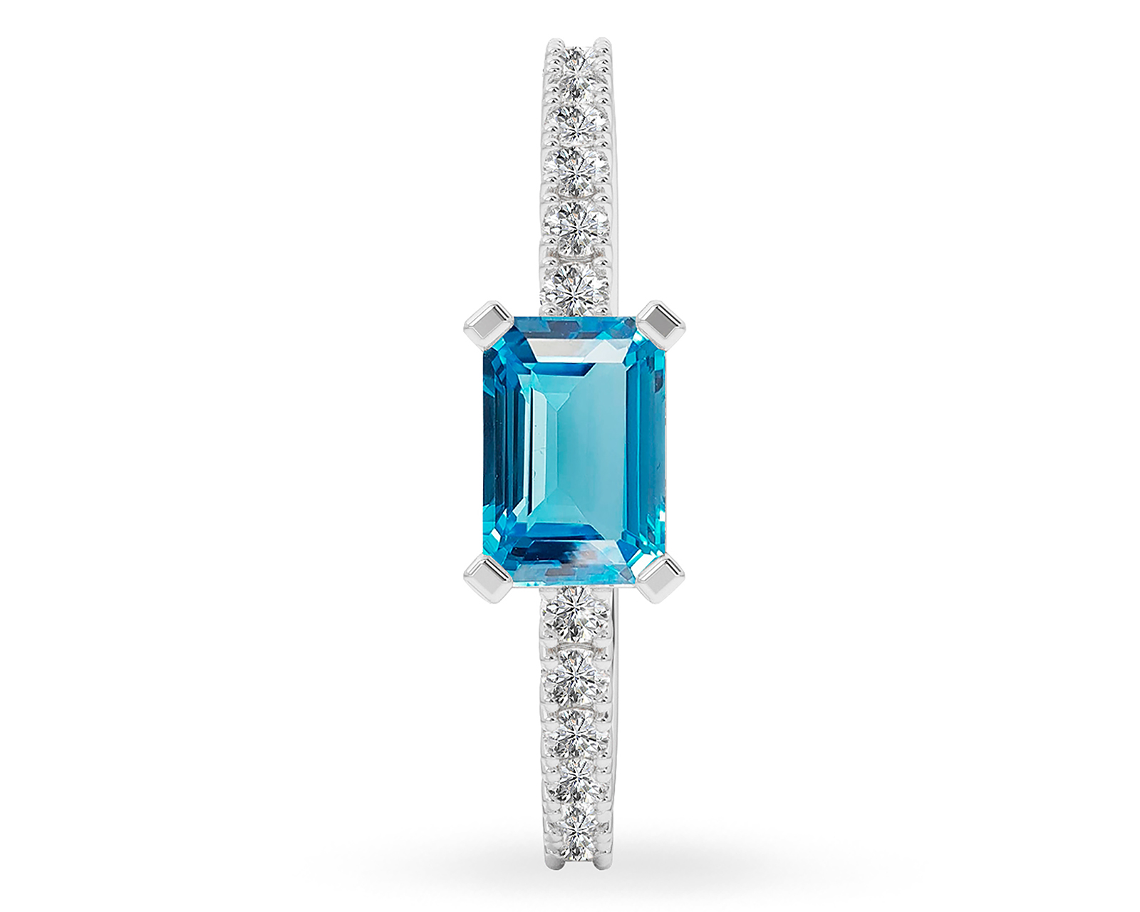 Foto 2 | Foto 2 | Anillo Rectangular de Oro 10k Amelie Talla 7