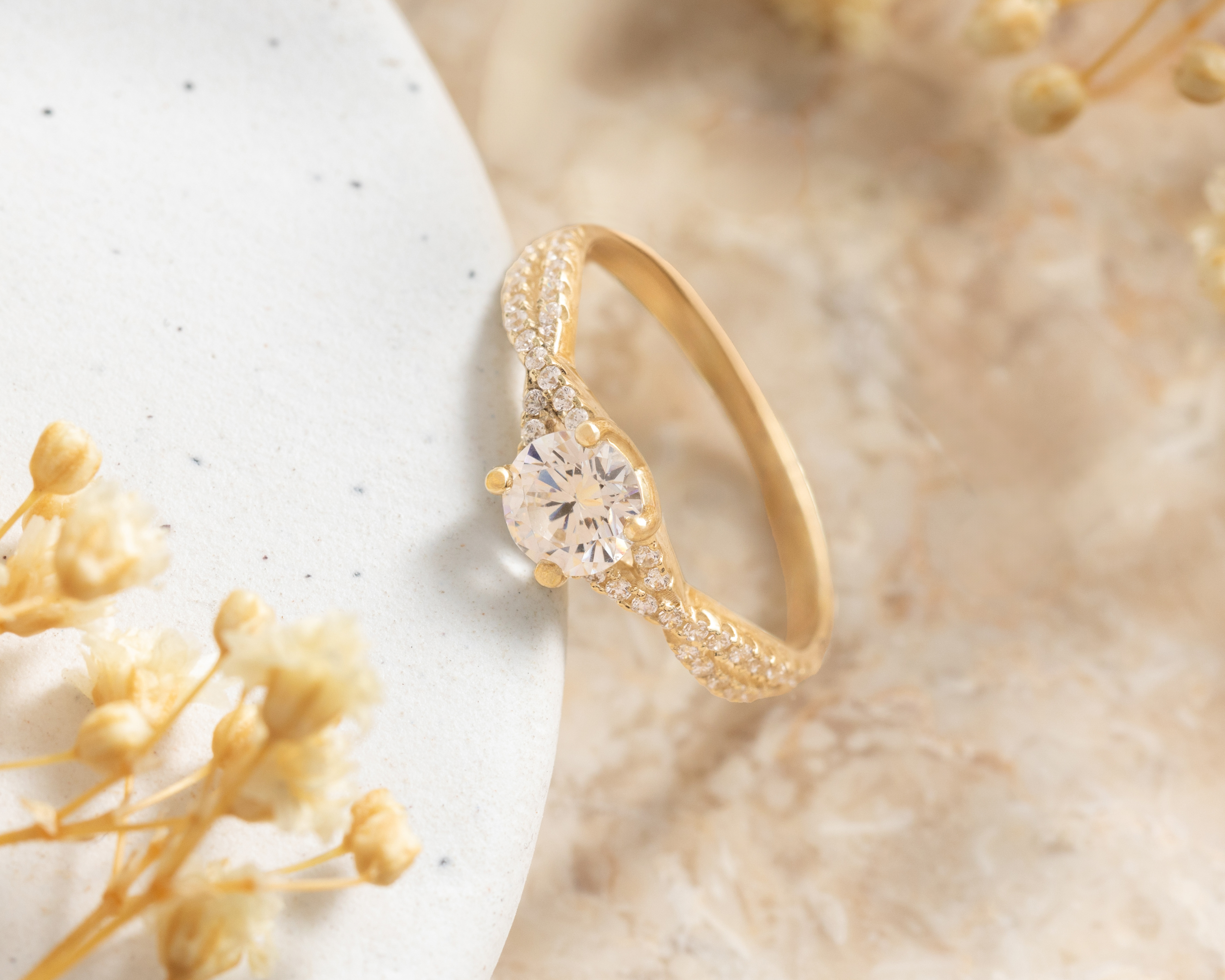 Foto 8 | Foto 8 | Anillo de Oro 10k Amelie Talla 7