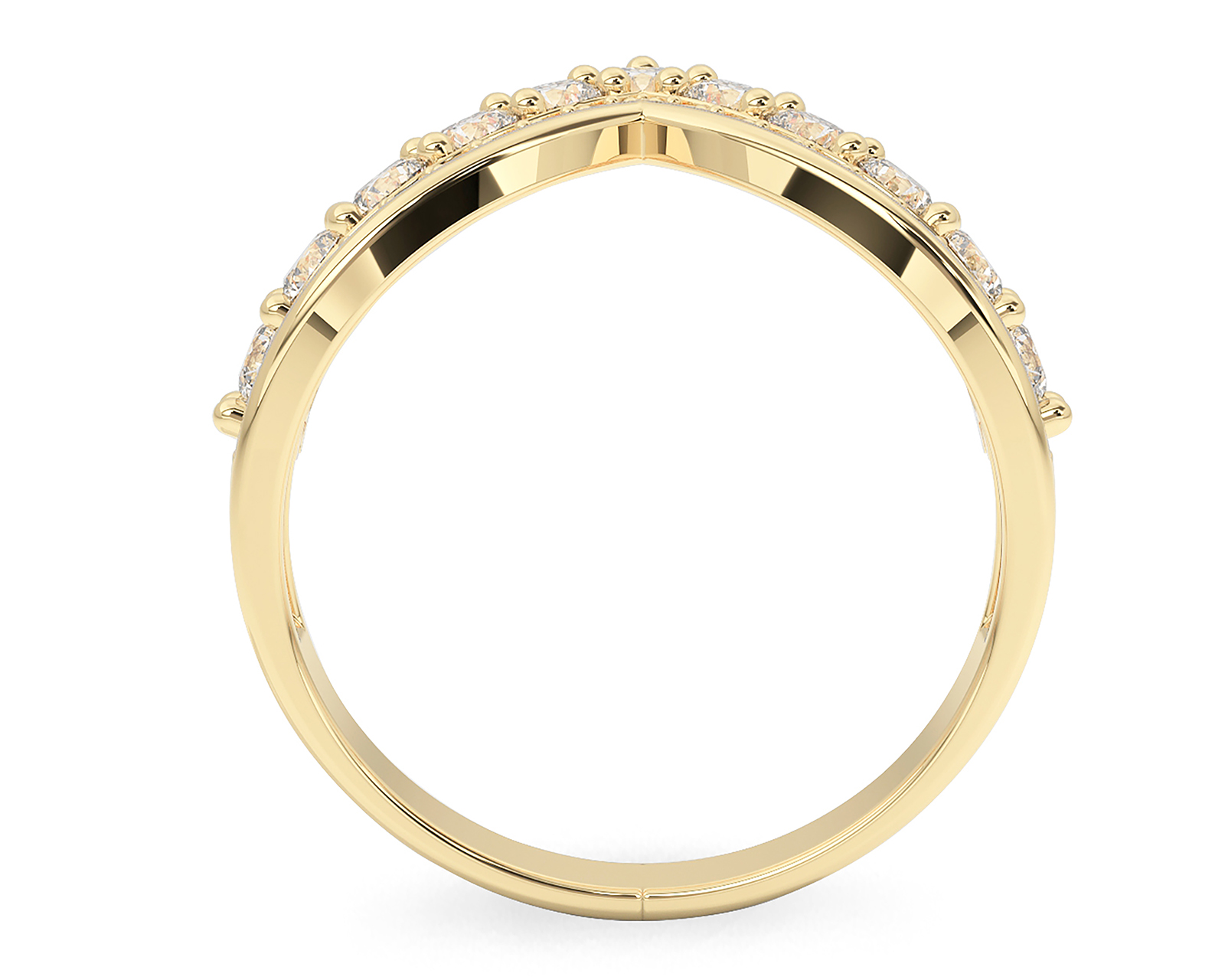 Foto 4 pulgar | Foto 3 | Anillo Corona de Oro 10k Amelie Talla 7