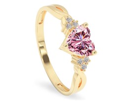 Anillo Corazón de Oro 10K Amelie Talla 8