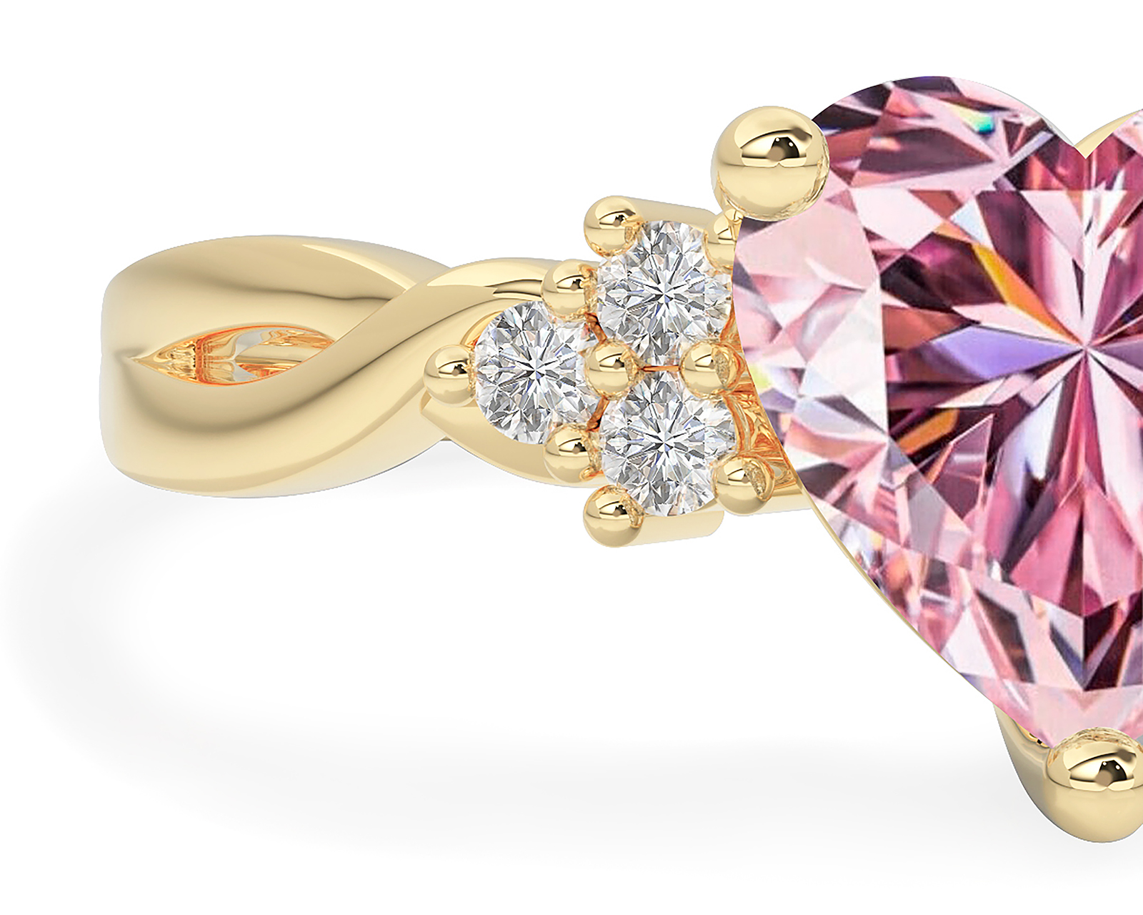 Foto 6 pulgar | Foto 5 | Anillo Corazón de Oro 10K Amelie Talla 8