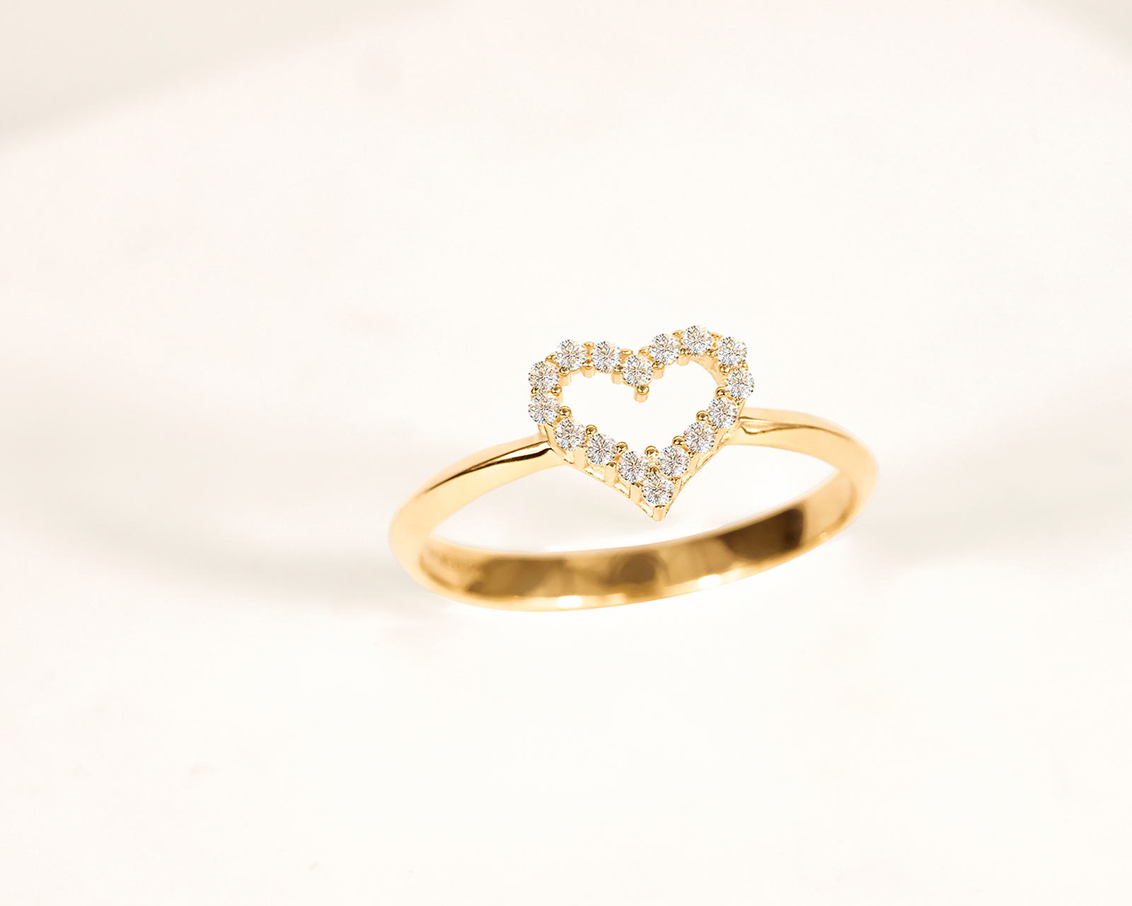 Foto 7 | Foto 7 | Anillo Corazón de Oro 10k Amelie Talla 7