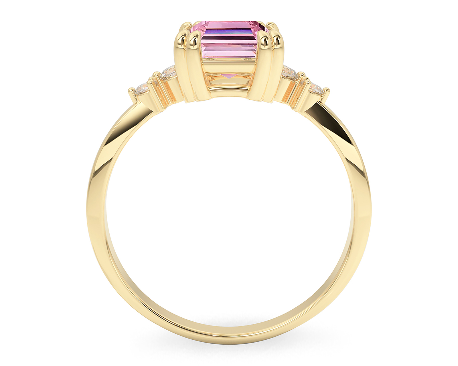 Foto 4 pulgar | Foto 3 | Anillo de Oro 10k Amelie Talla 7