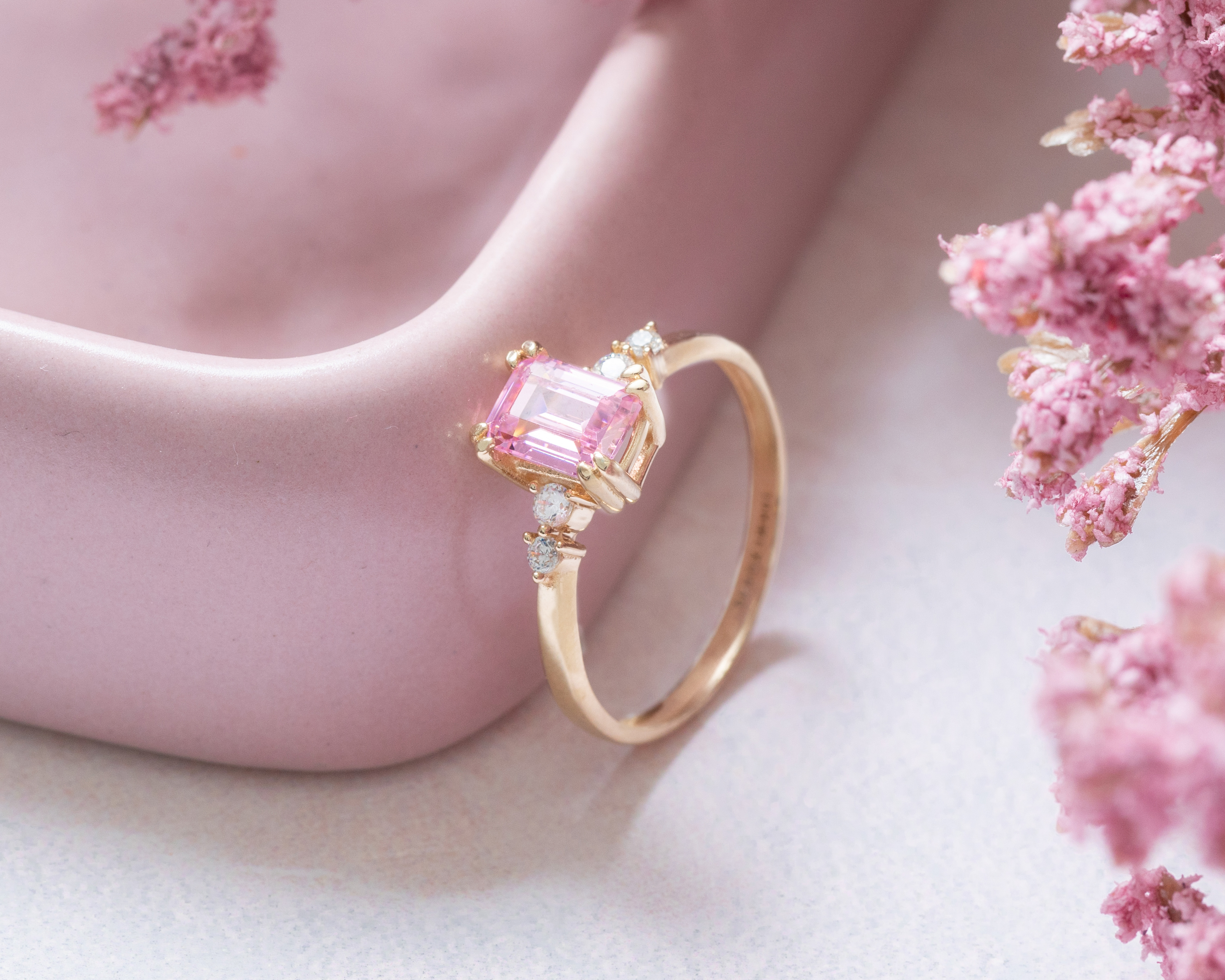 Foto 6 | Foto 6 | Anillo de Oro 10k Amelie Talla 7