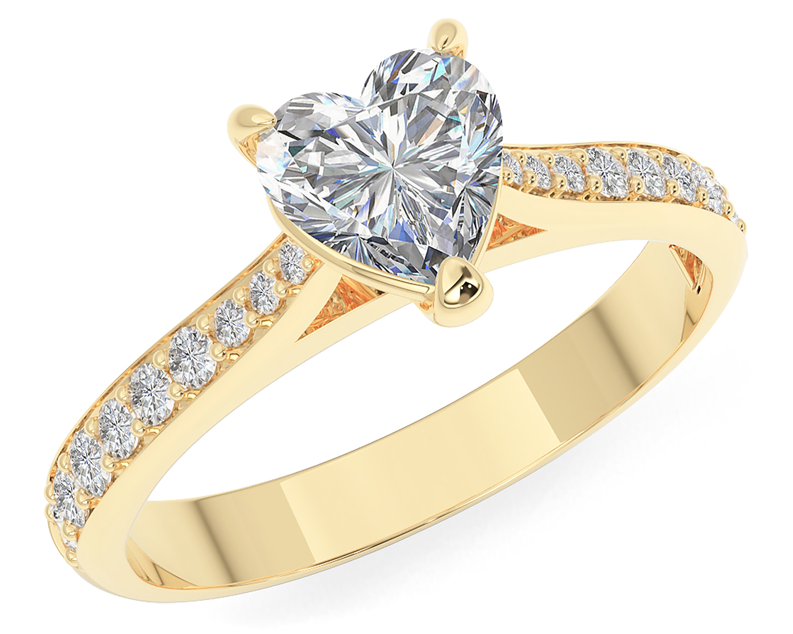 Foto 5 pulgar | Foto 4 | Anillo Corazón de Oro 10k Amelie Talla 7