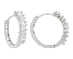 Aretes Huggie de Chapa de Oro 18K Plafer