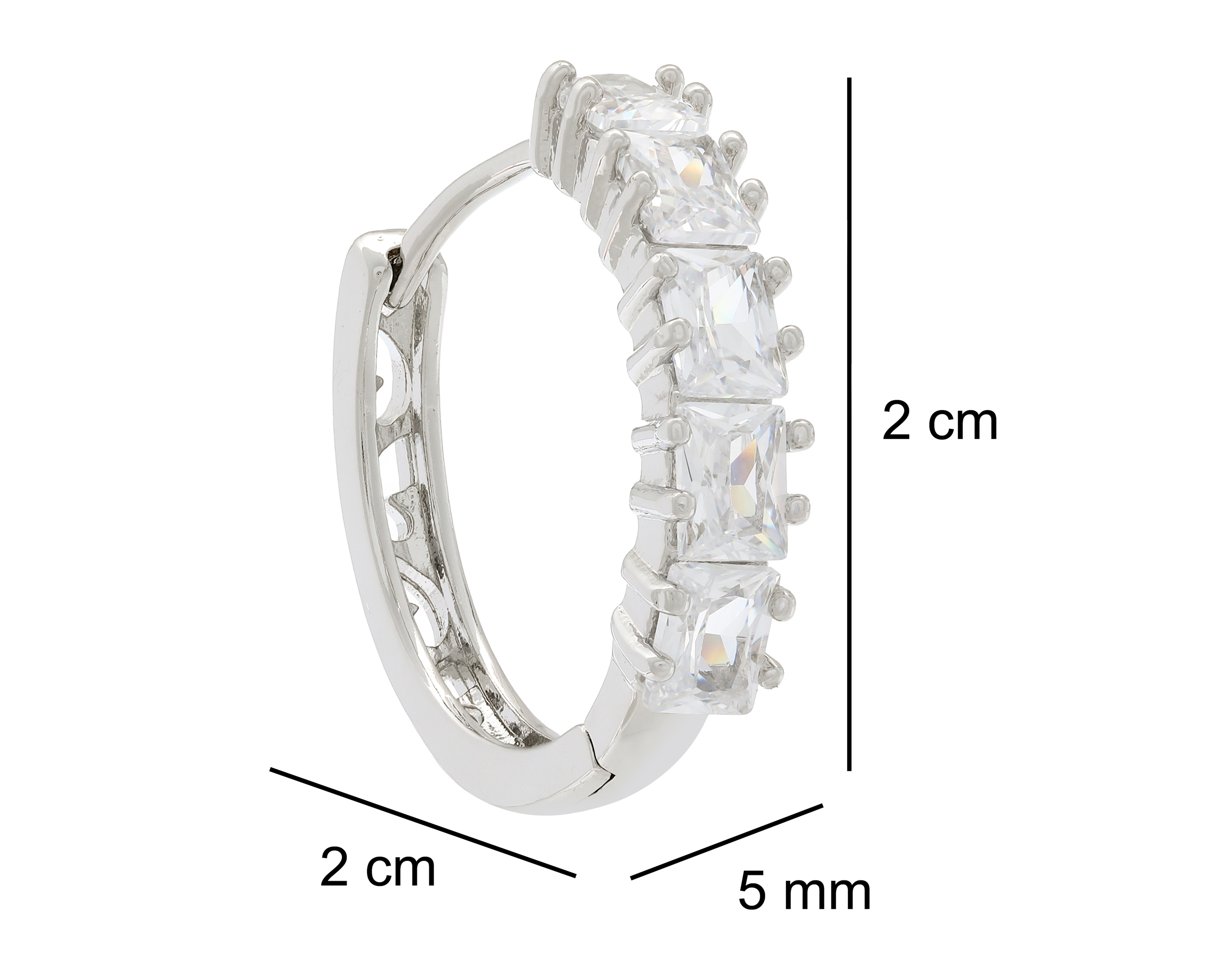 Foto 4 | Foto 4 | Aretes Huggie de Chapa de Oro 18K Plafer