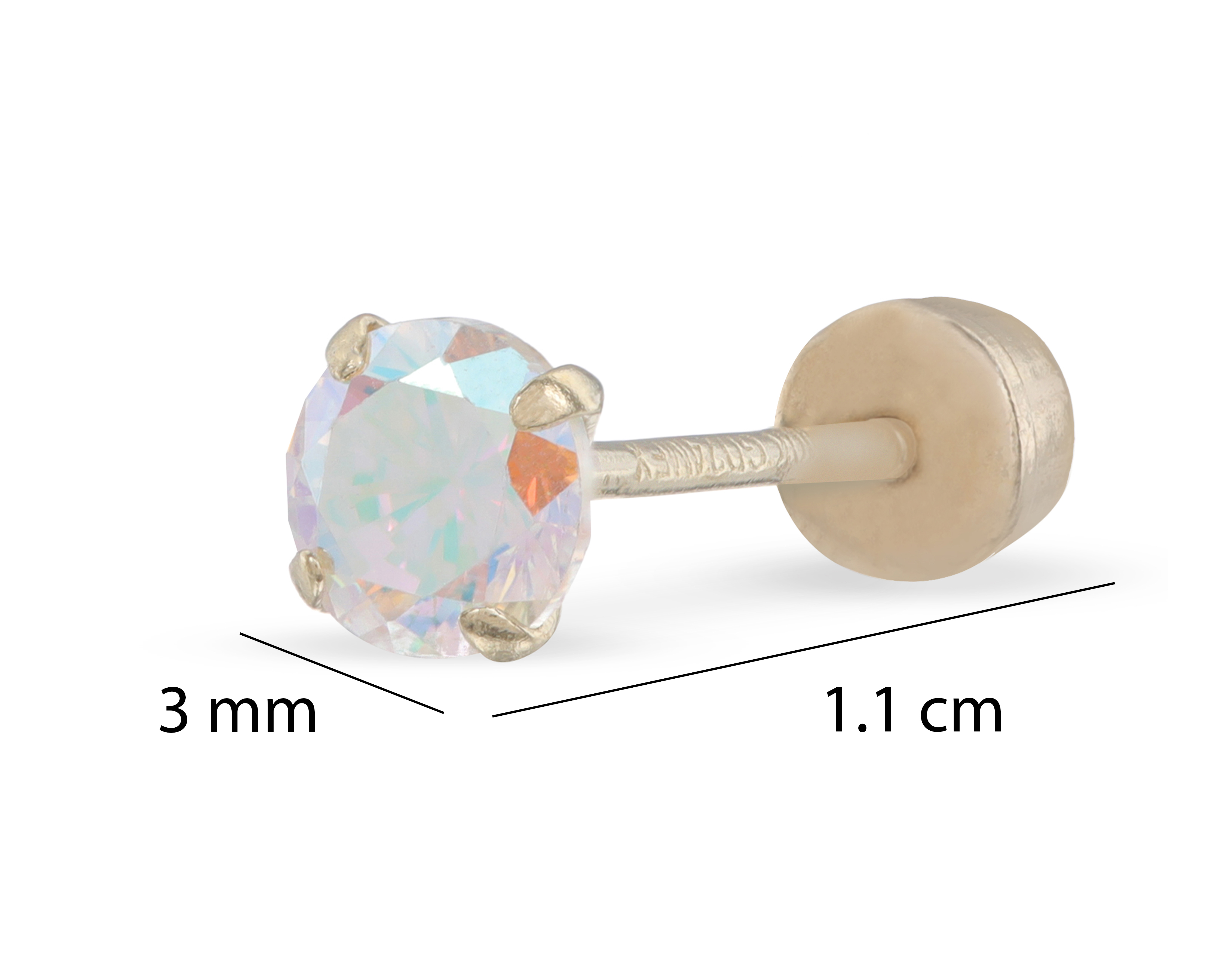 Foto 6 pulgar | Foto 5 | Broqueles de Oro 10K Sabelli