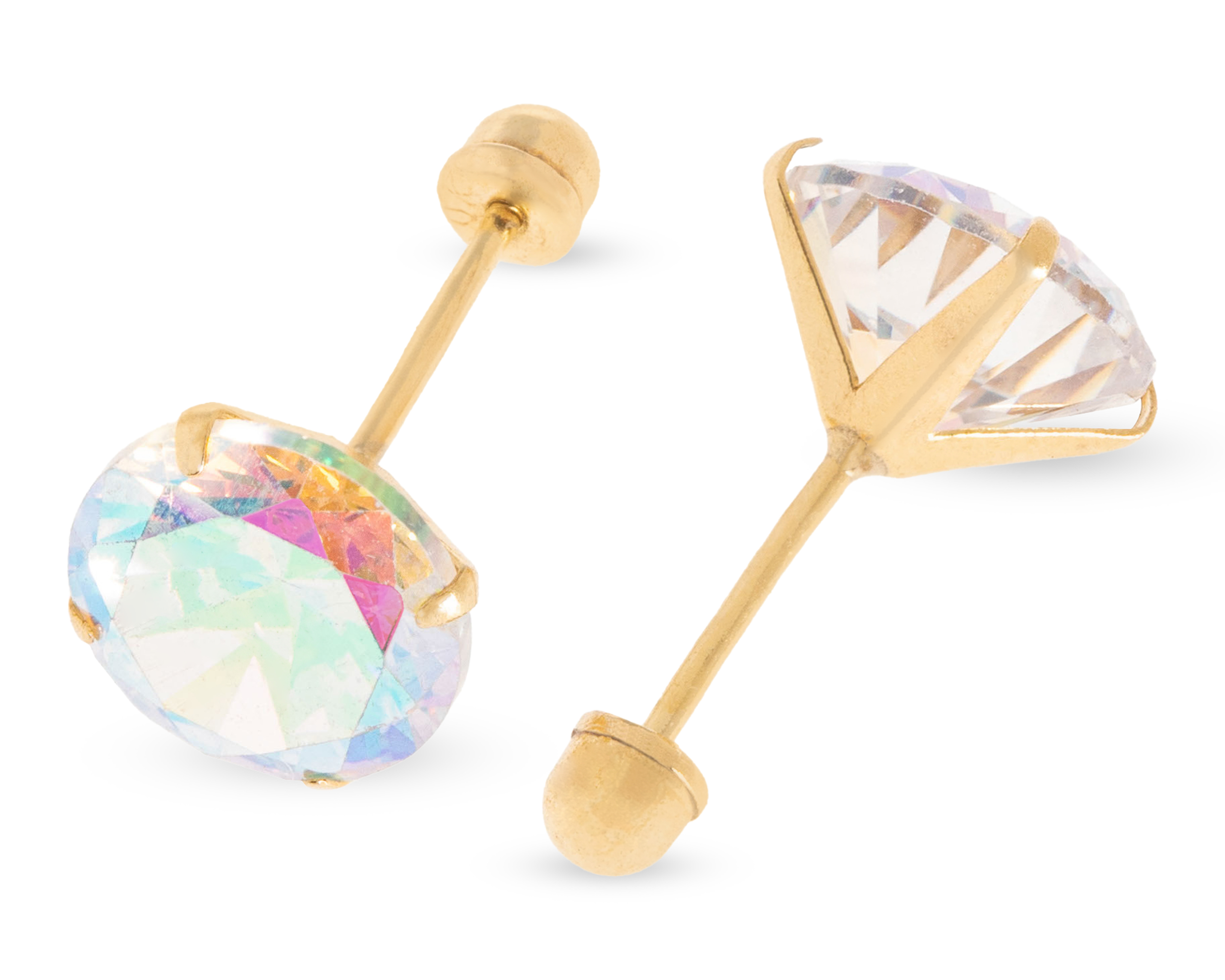 Foto 3 pulgar | Foto 2 | Broqueles de Oro 10K Sabelli