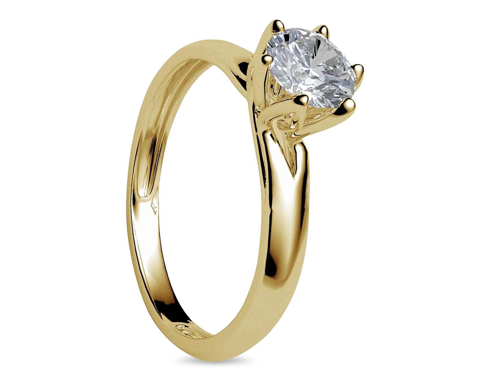 Anillo De Compromiso de Oro 10K Moments Talla 6