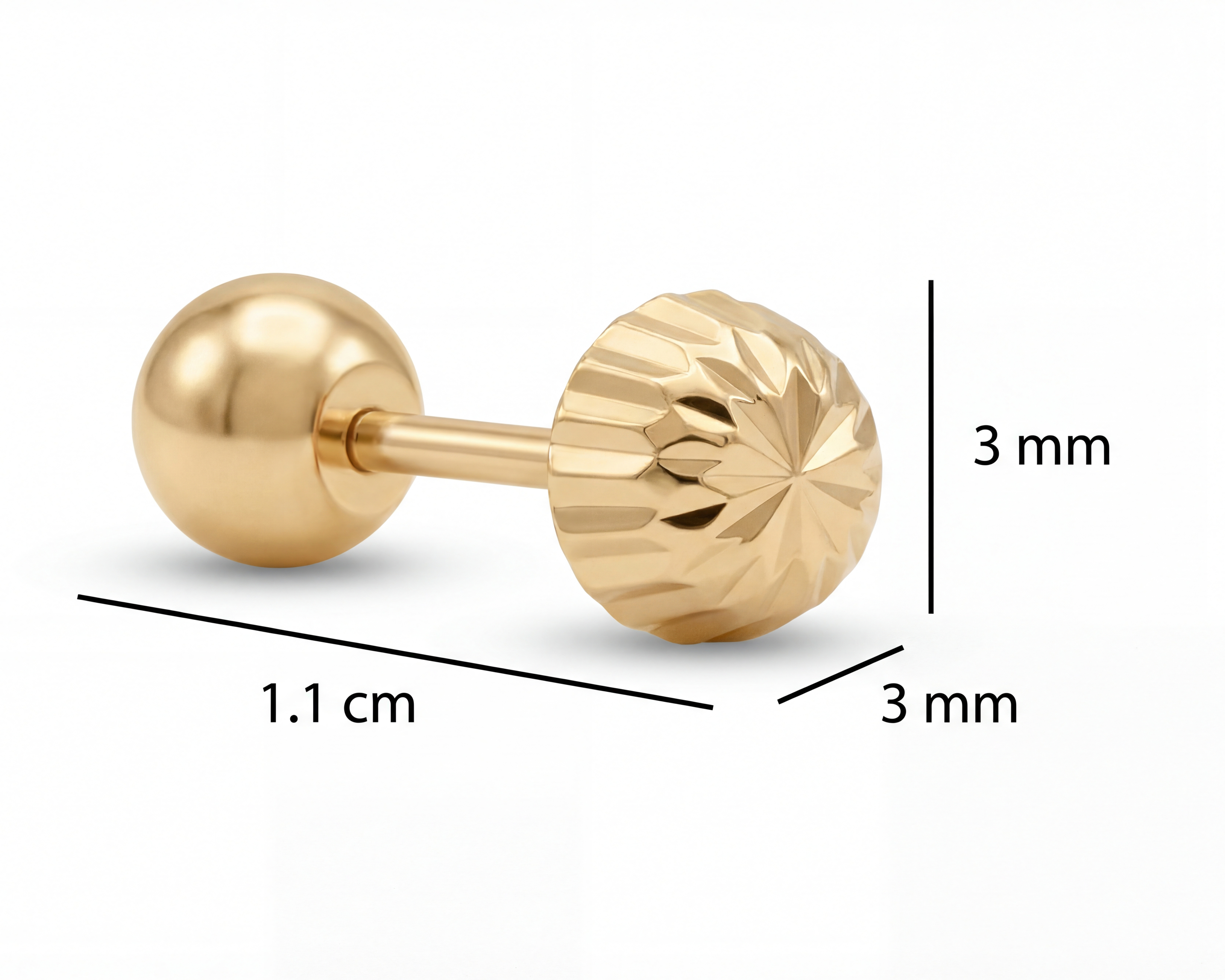 Foto 5 | Foto 5 | Broqueles de Oro de 14K Baby Colors