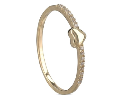 Foto 1 | Foto 1 | Anillo de Oro 10K Moments Mini Corazón Talla 6-6.5