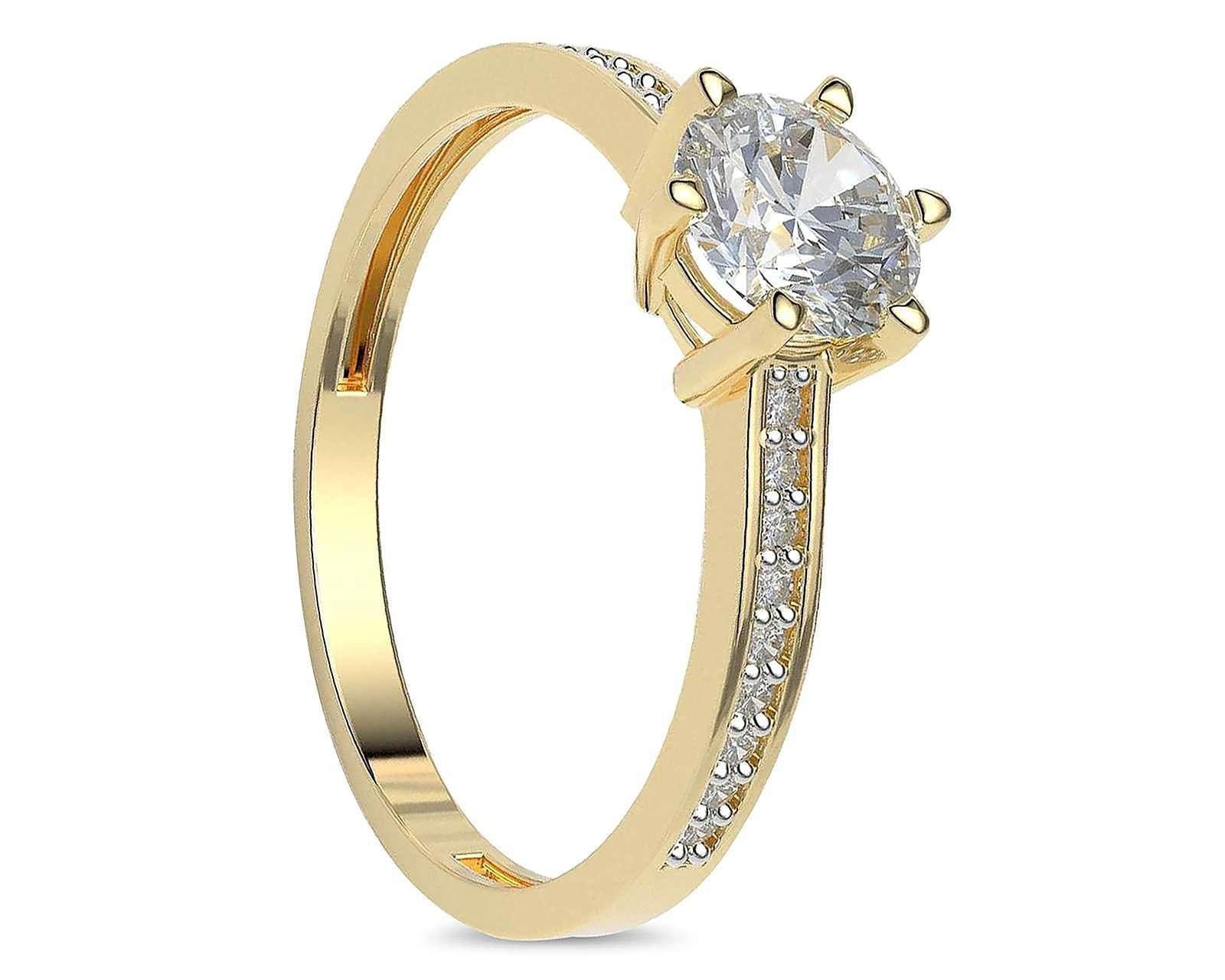 Anillo De Compromiso de Oro 10K Moments Talla 7