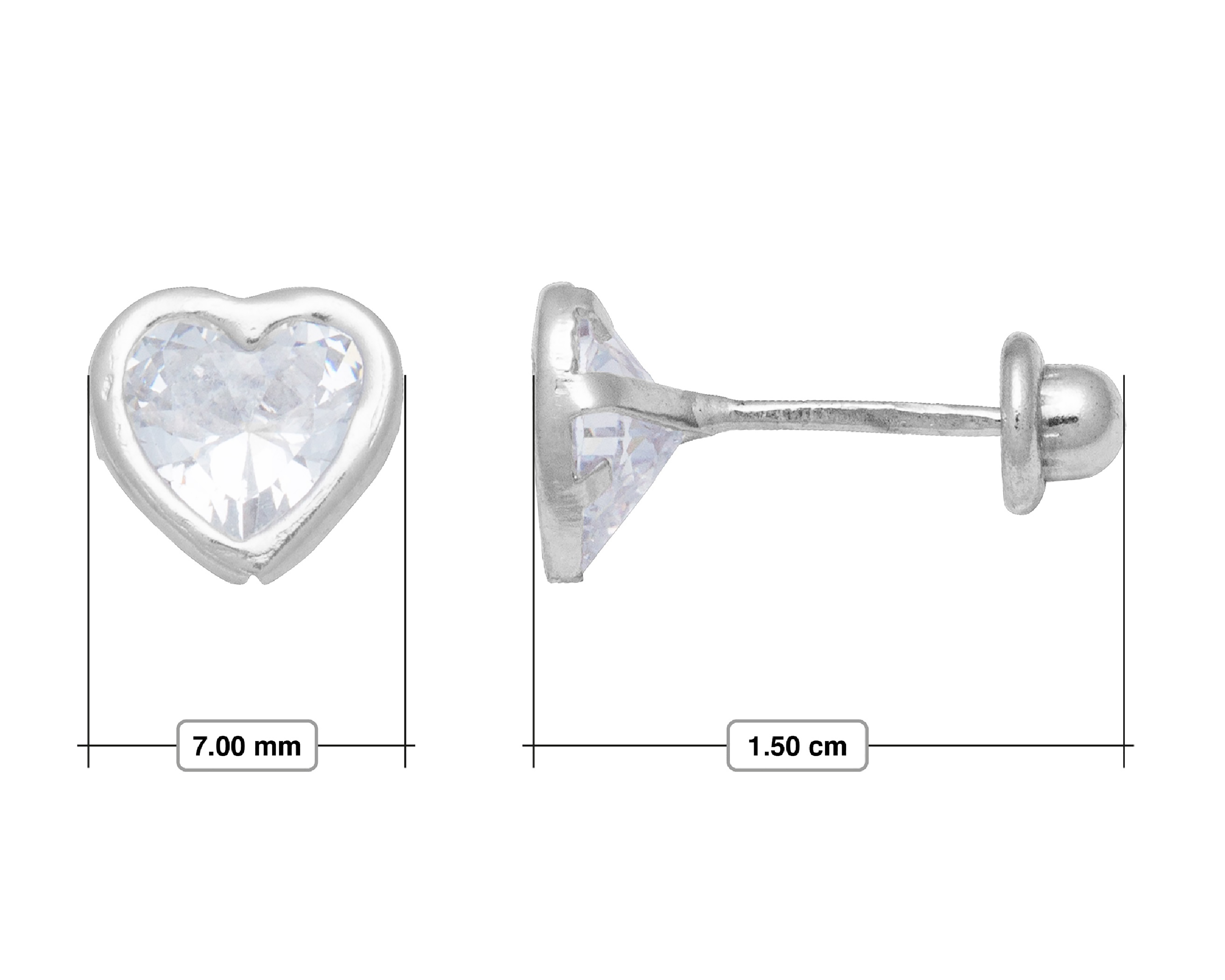 Foto 6 pulgar | Foto 5 | Broqueles Corazón de Plata Sahara