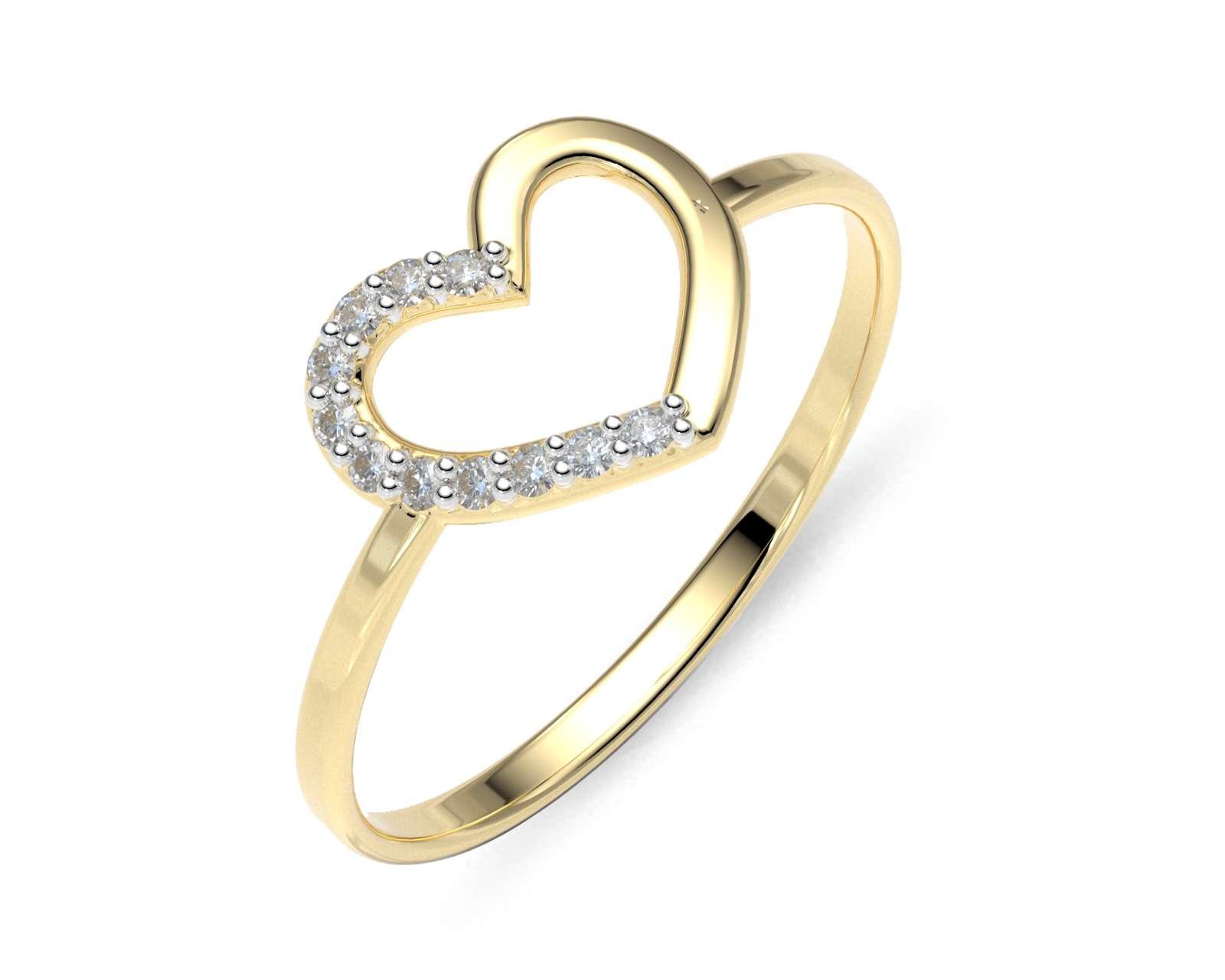 Foto 3 | Foto 3 | Anillo de Oro 10K Amelie Silueta Corazón Talla  7-7.5