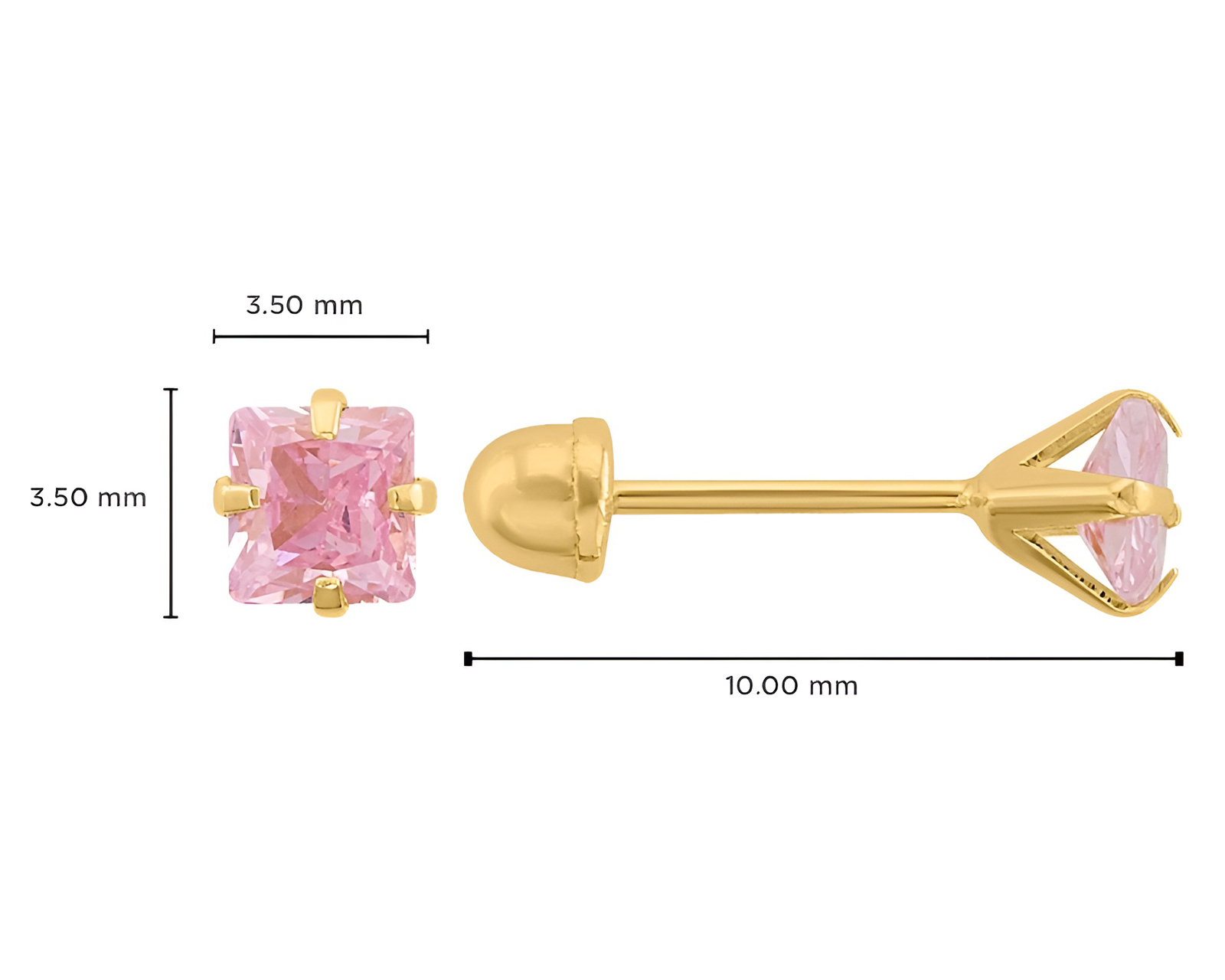 Foto 5 | Foto 5 | Broqueles de Oro 10K Sabelli