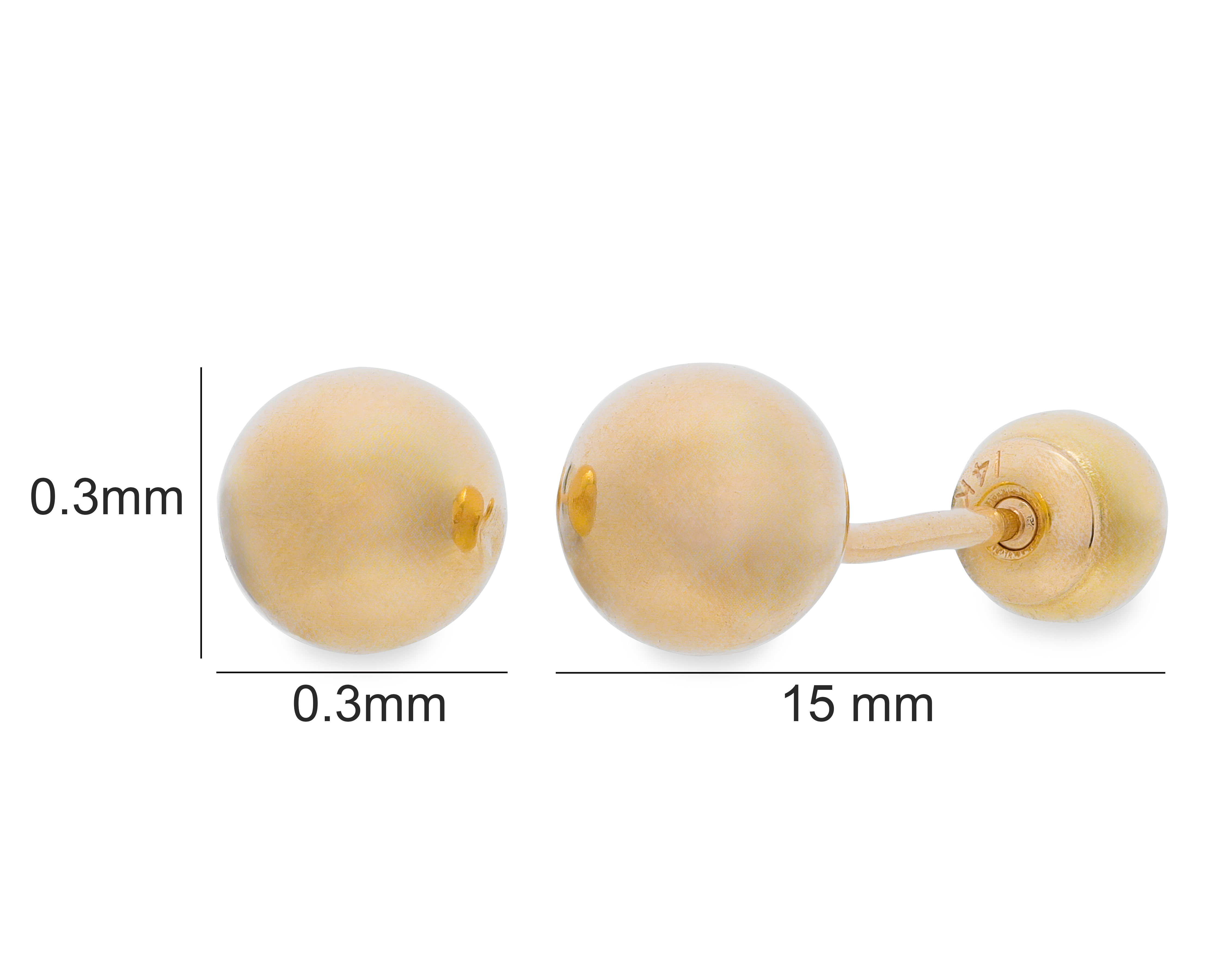 Foto 4 | Foto 4 | Broqueles de Oro 14K Baby Colors