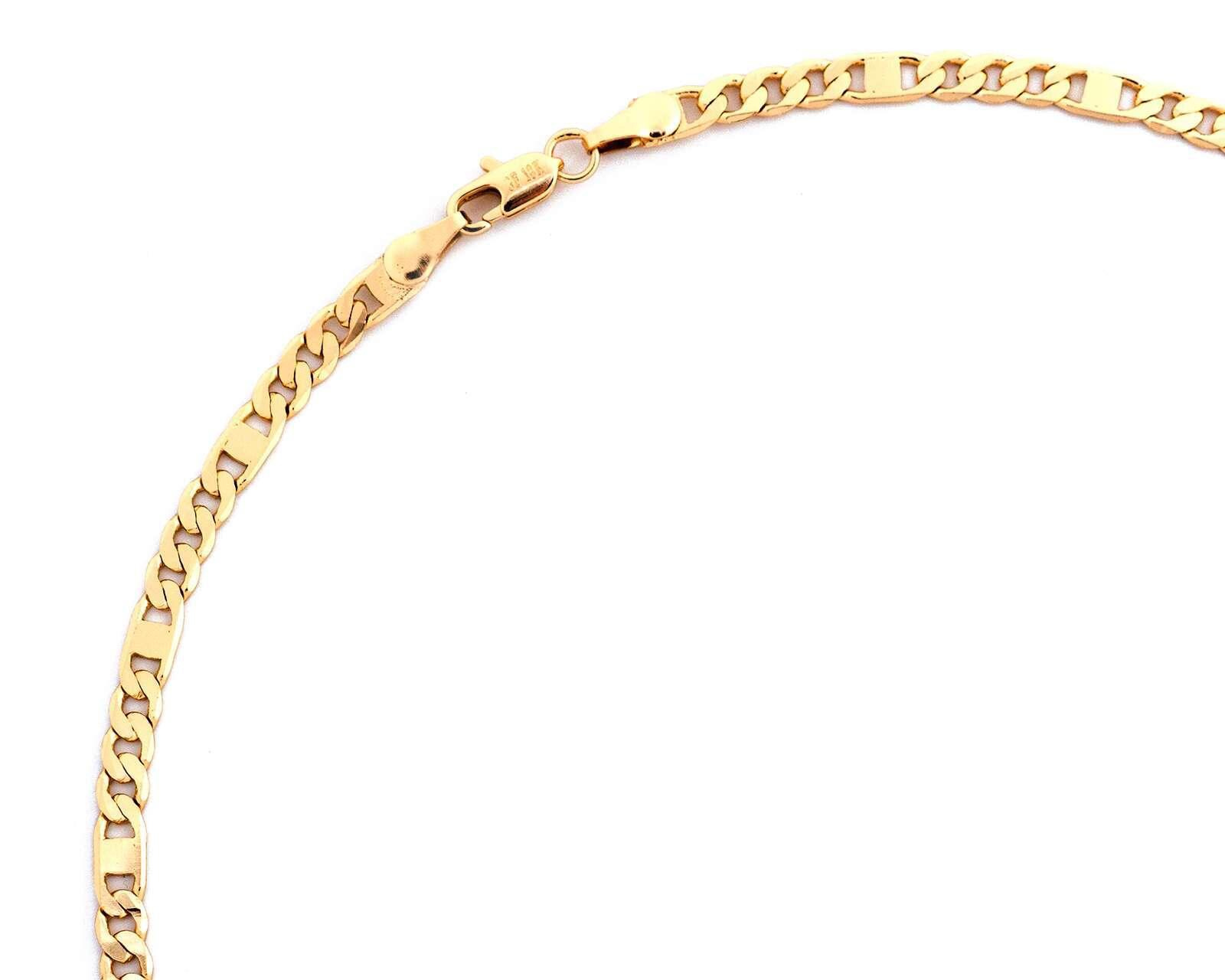 Foto 3 pulgar | Foto 2 | Cadena de Chapa de Oro 18 K Sentimientos