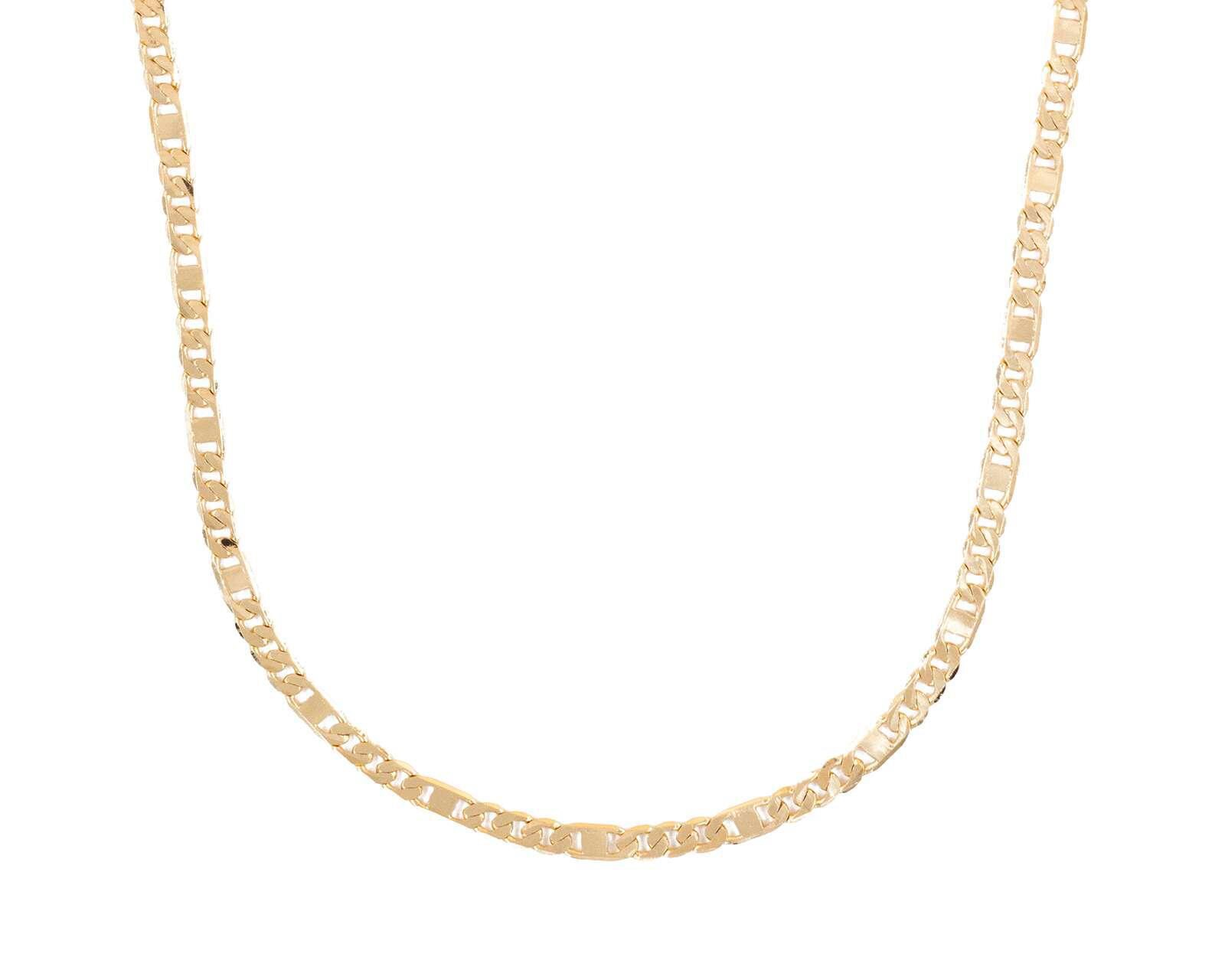 Foto 4 pulgar | Foto 3 | Cadena de Chapa de Oro 18 K Sentimientos