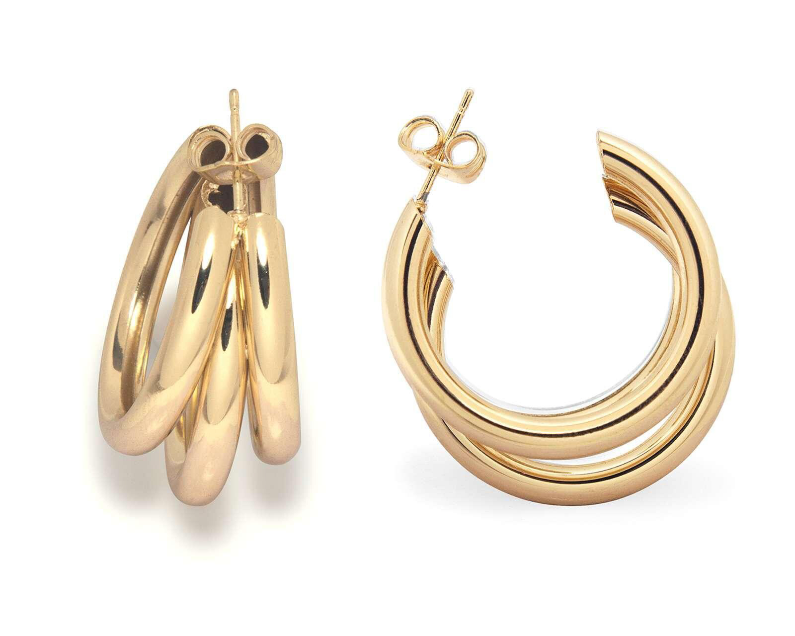 Arracadas de Chapa de Oro 18K Sentimientos