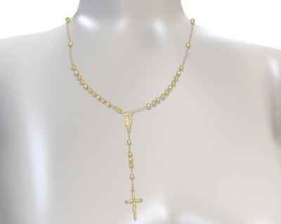 Foto 5 | Foto 5 | Rosario de Chapa de Oro 18K Sentimientos