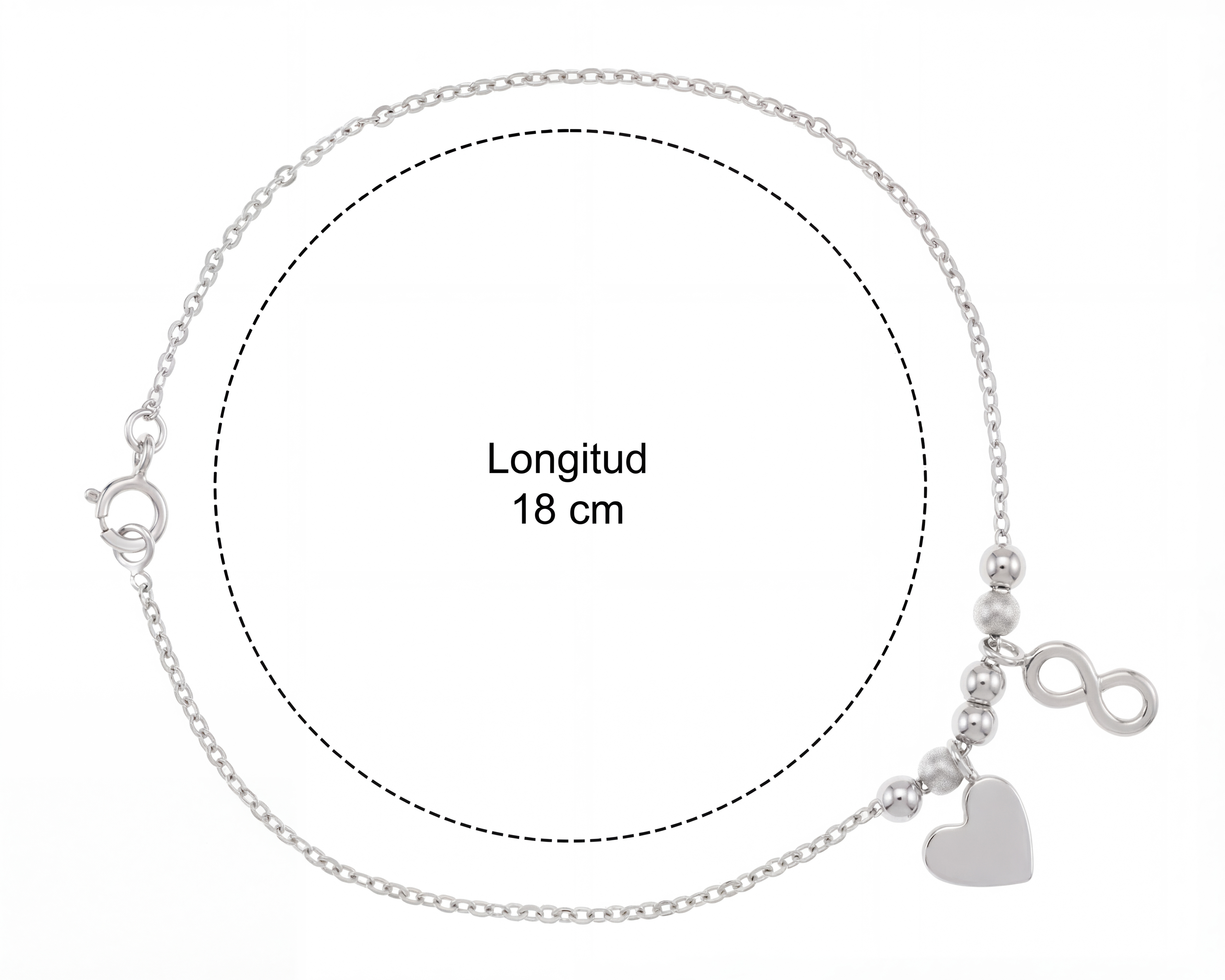 Foto 6 | Foto 6 | Pulsera con Corazón de Plata Sahara