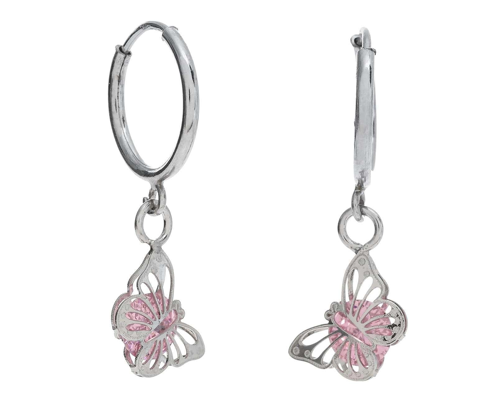 Aretes Mariposa de Plata Sahara