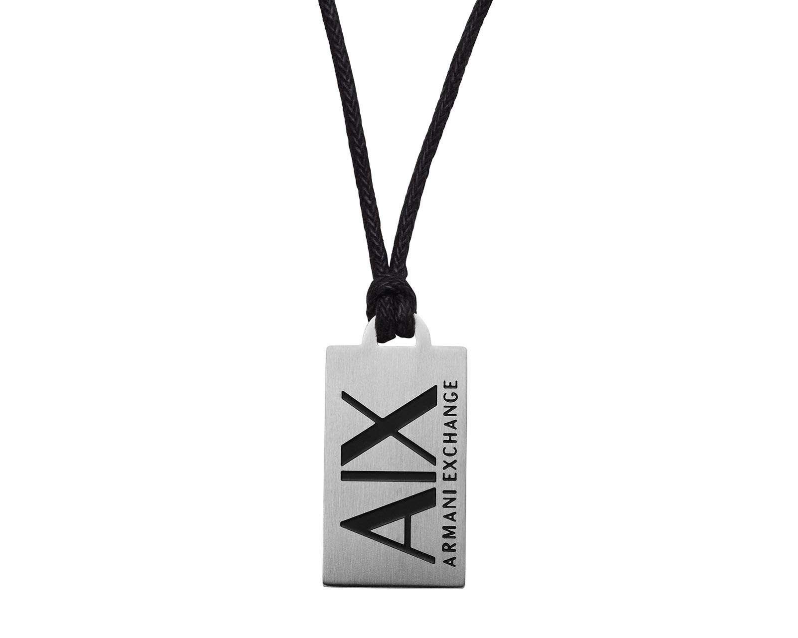 Foto 3 pulgar | Foto 2 | Collar de Acero Inoxidable Armani Exchange