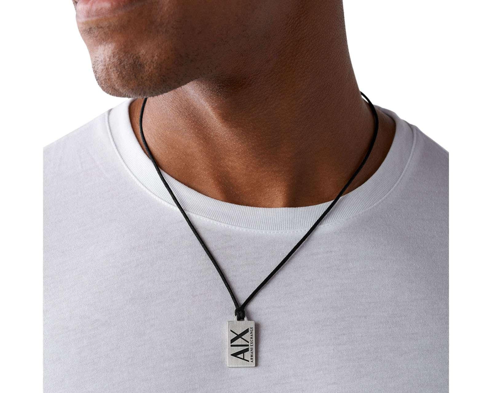 Foto 4 pulgar | Foto 3 | Collar de Acero Inoxidable Armani Exchange