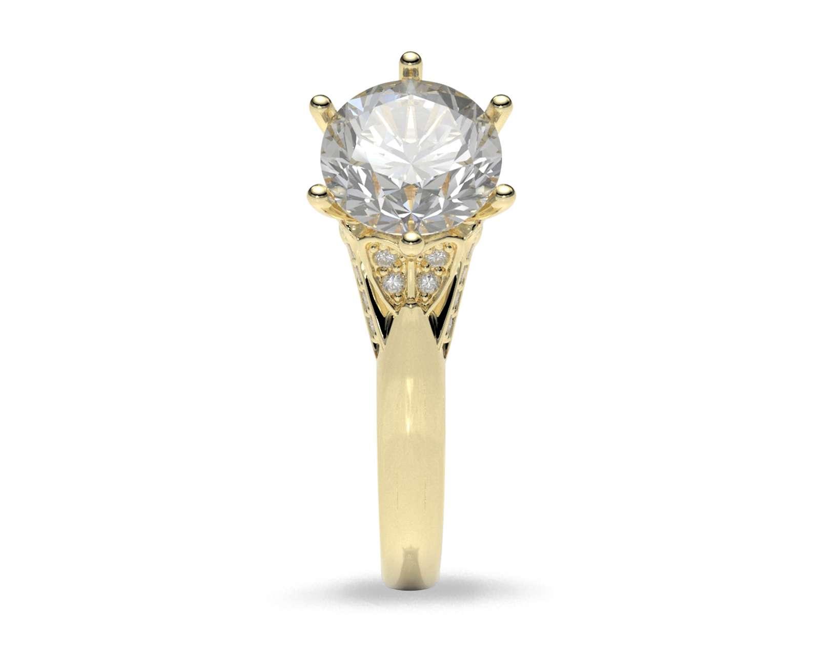 Foto 2 | Foto 2 | Anillo De Compromiso de Oro 14K Talla 7-7.5